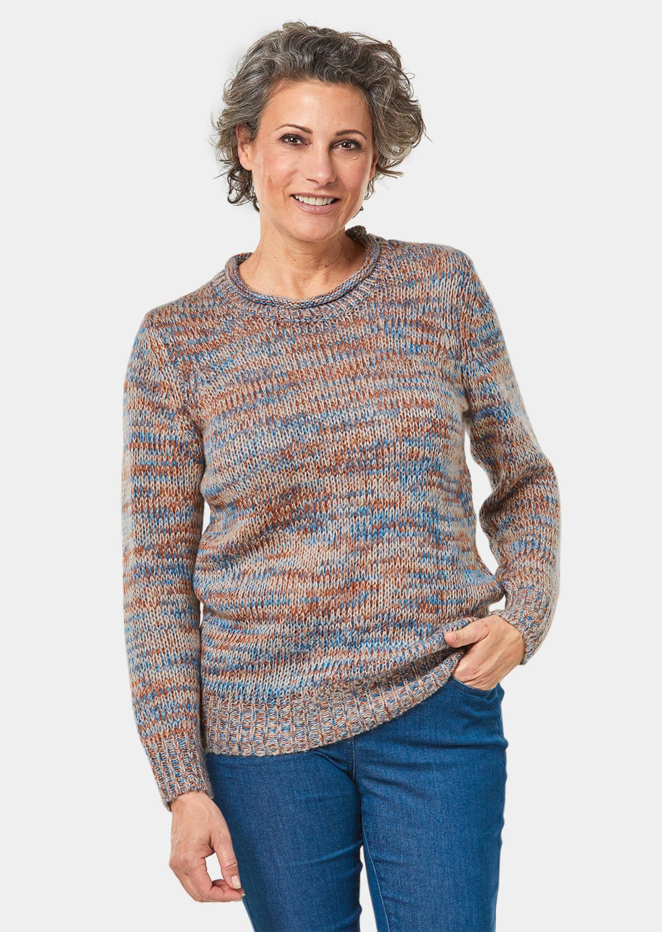 GOLDNER Strickpullover »Kurzgröße Pullover«
