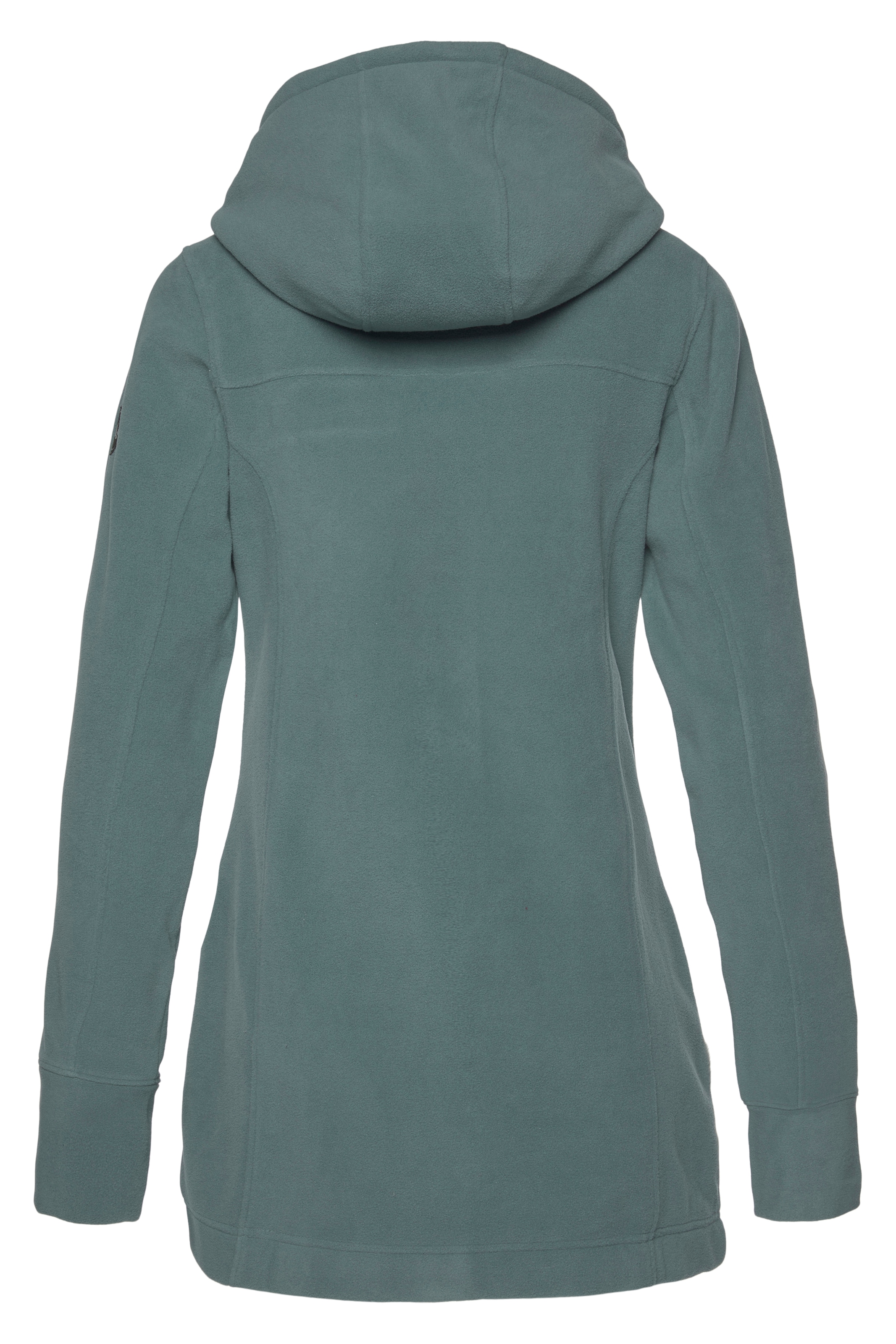 Polarino Fleecejacke, mit Kapuze, aus Fleece, atmungsaktiv, schnell trocknend