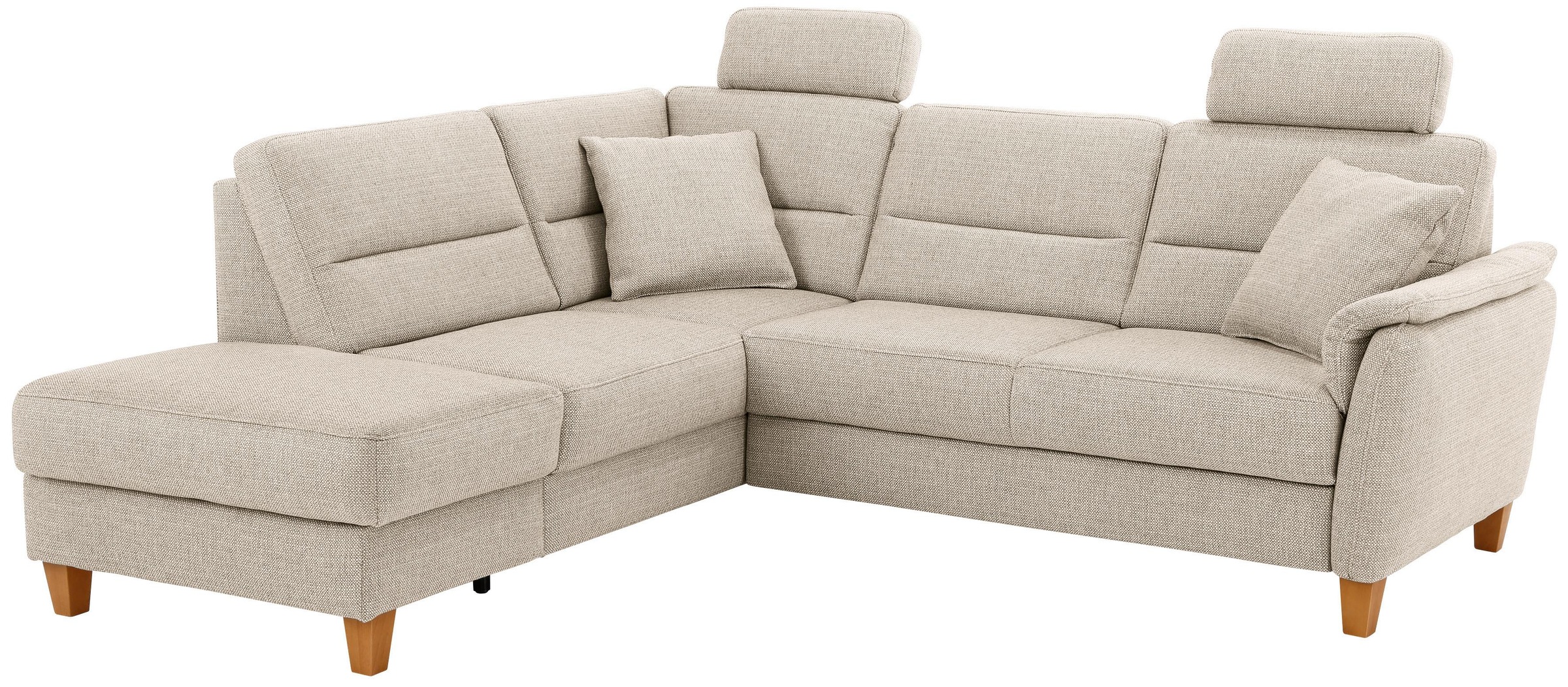Home affaire Ecksofa »Palmera L-Form«, Federkern, wahlweise mit Bettfunktion und mit/ohne Stauraum