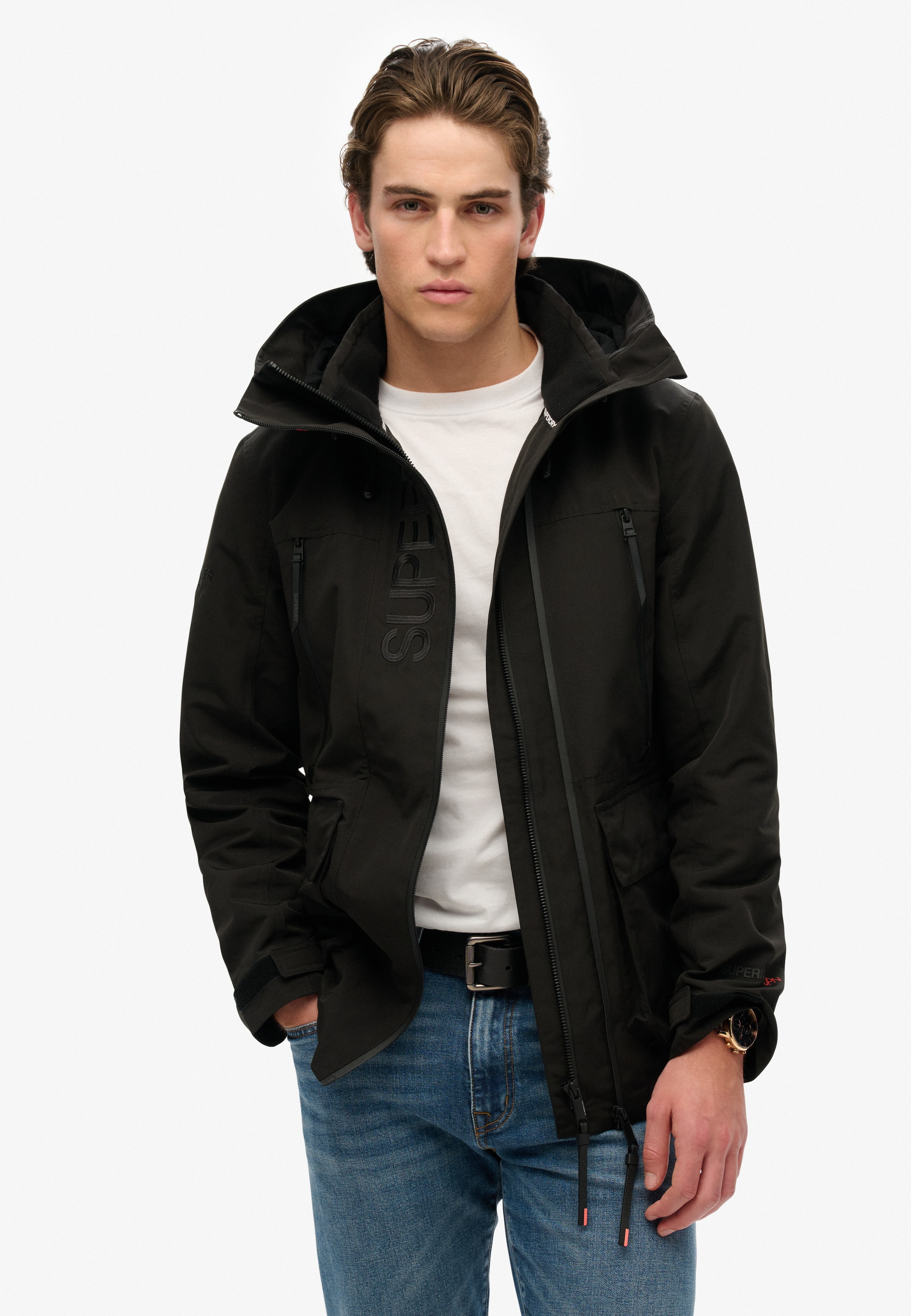 Superdry Outdoorjacke »HOOD ULTIMATE EMB WINDBREAKER«, ohne Kapuze