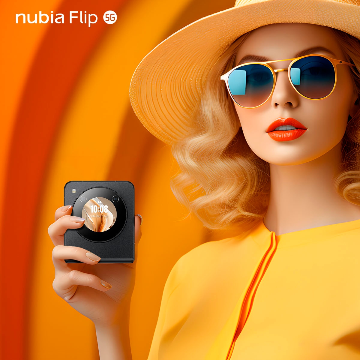 Nubia Smartphone »nubia Flip 5G«, black