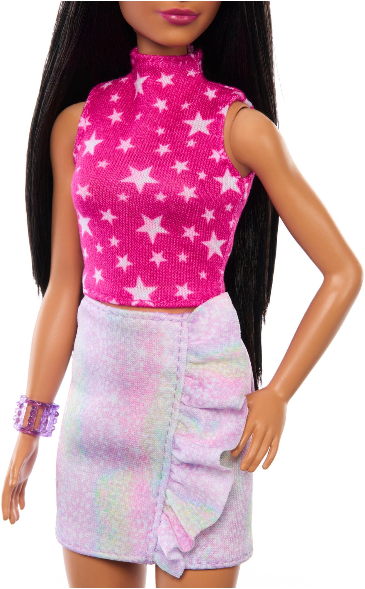 Barbie Anziehpuppe »Fashionistas, Rock Pink and Metallic«