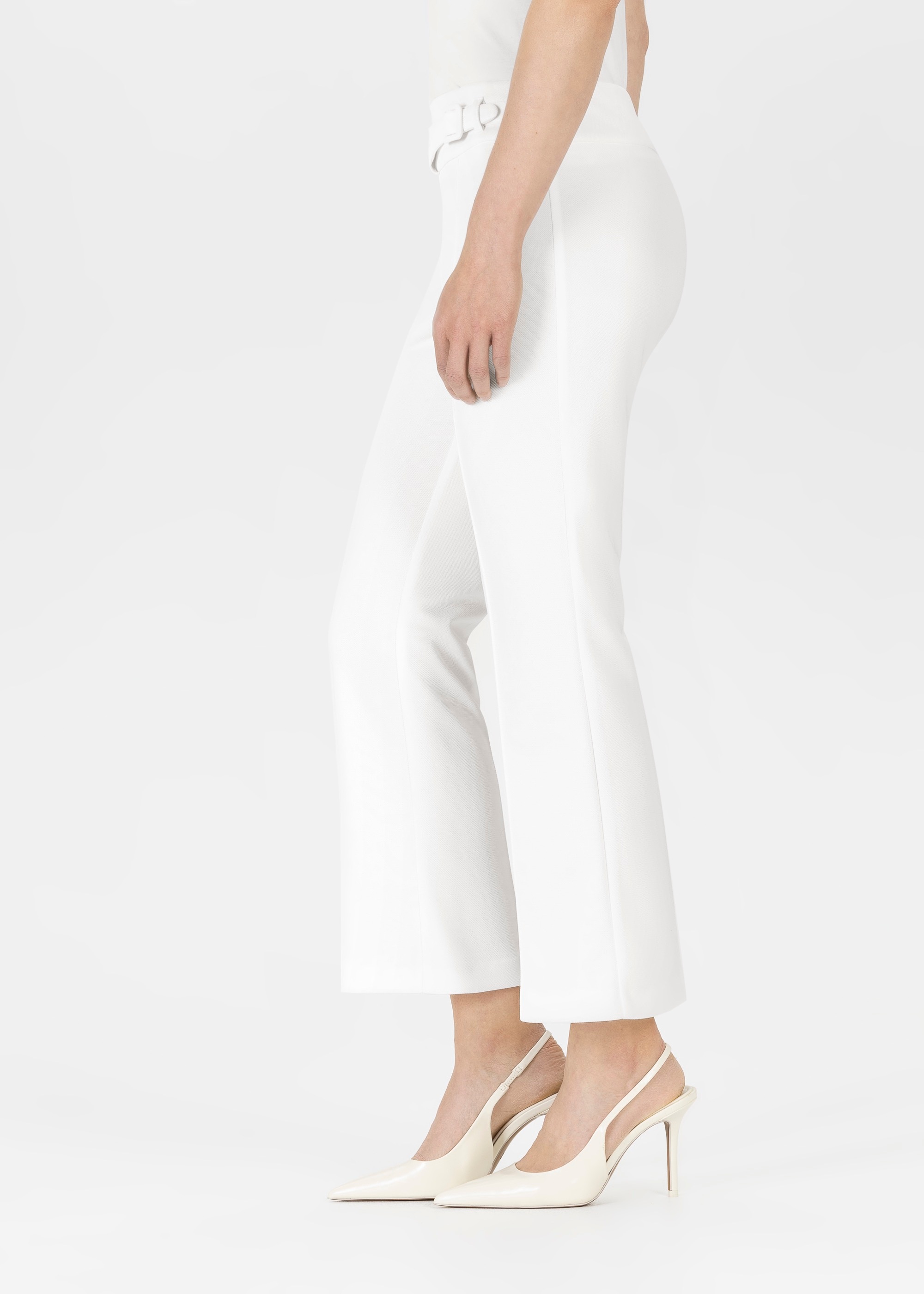 Stehmann Stoffhose, mit Gürtelschnalle