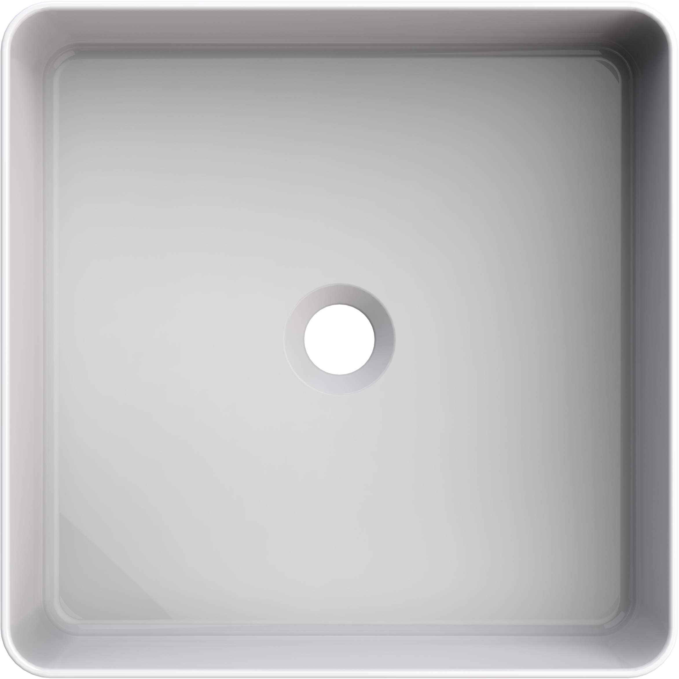 welltime Aufsatzwaschbecken »QUADRINO« NANO Glasur