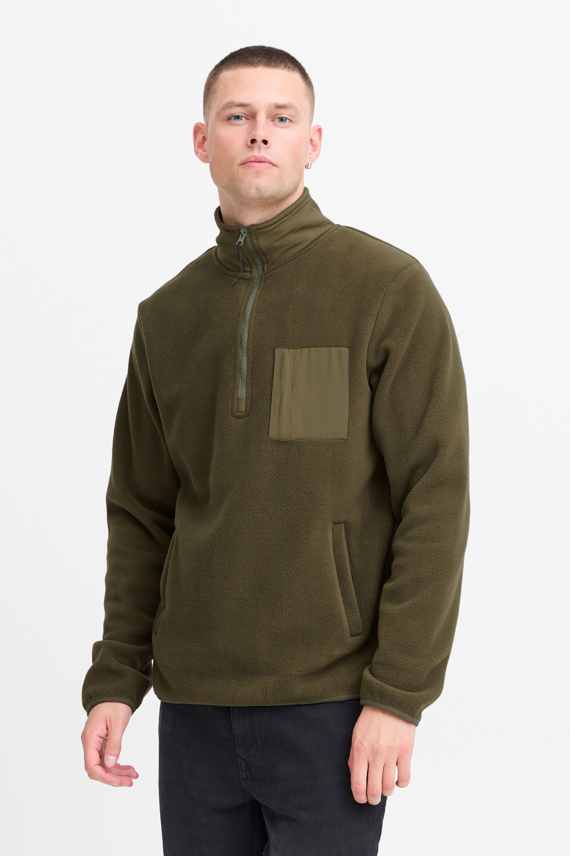 Blend Fleecejacke »Fleecejacke BHBROOKS Sweatshirt halfzipp«