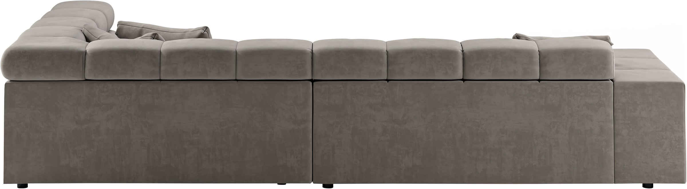 INOSIGN Ecksofa »Ancona incl. Kopfteilverstellung, Breite 319cm, L-Form«, wahlweise motorische Sitztiefenverstellung, auch in Cord + Easy Care