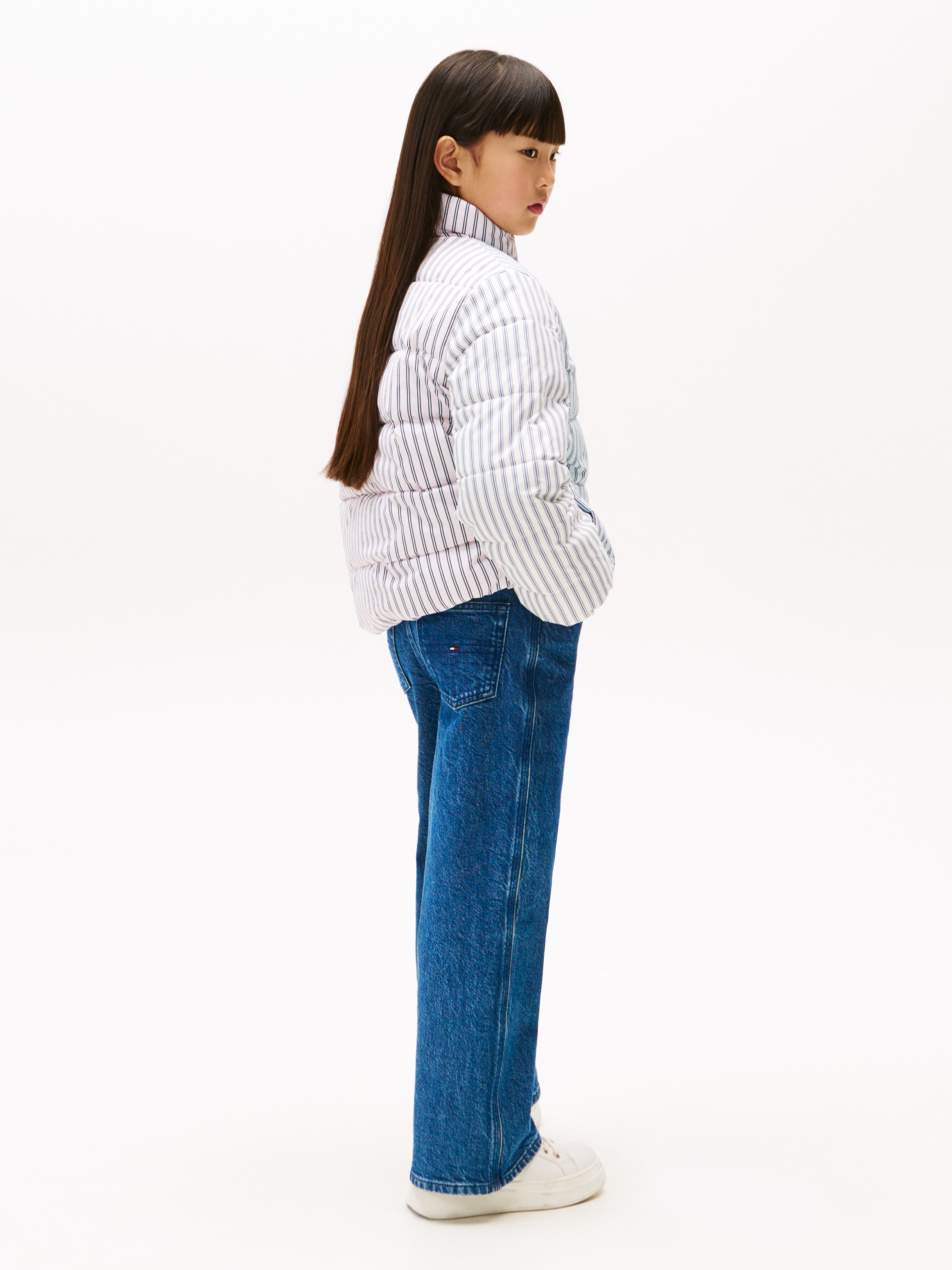 Tommy Hilfiger Steppjacke »MIX STRIPE PUFFER«, für Kinder bis 16 Jahre, cooles Streifen-Design