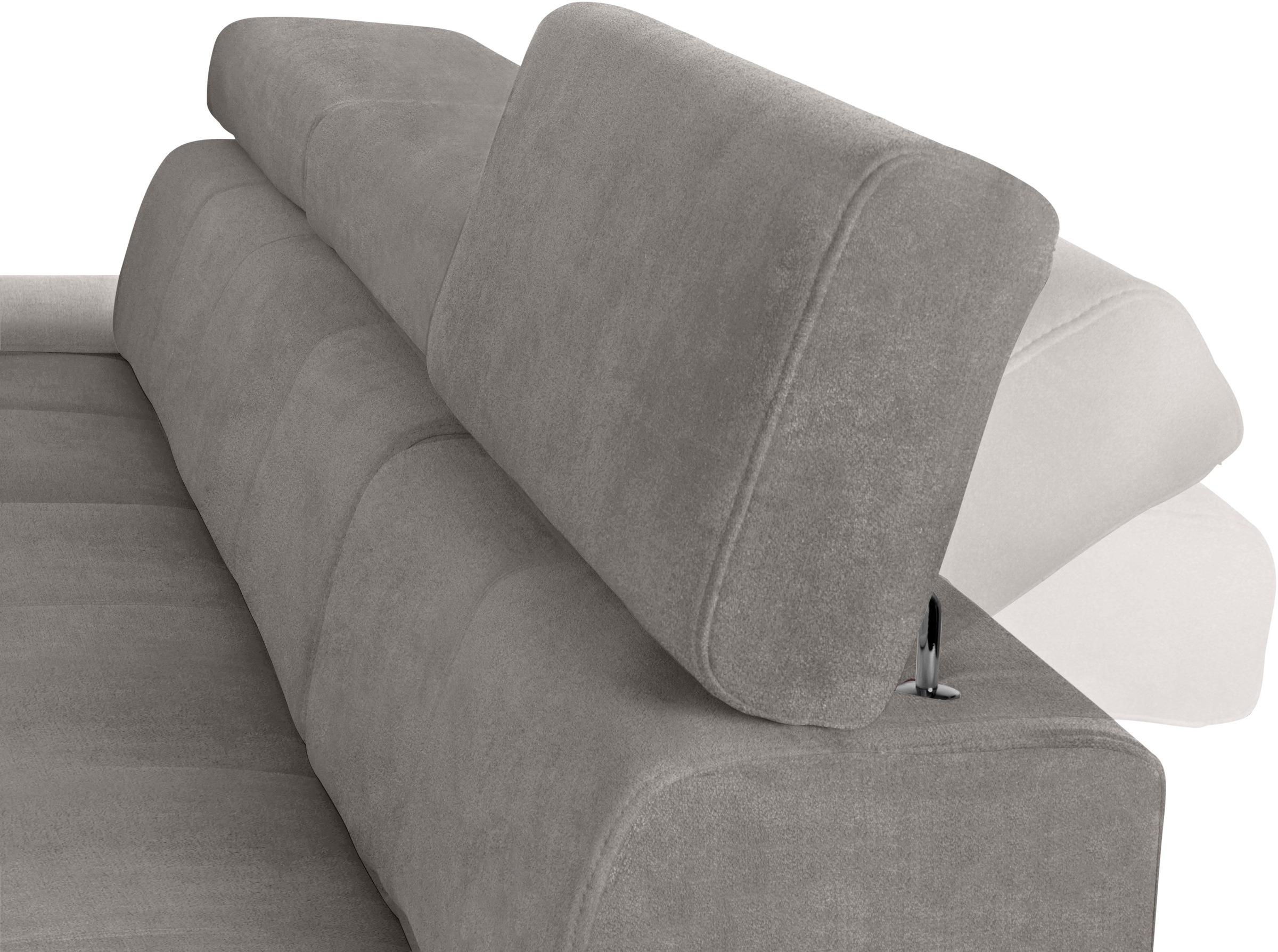 exxpo - sofa fashion Ecksofa »Fiji, hochwertige Detailverarbeitung im Sitz und Rücken, L-Form«, bequem durch Kopf- und Armteilverstellung, wahlweise mit Bettfunktion