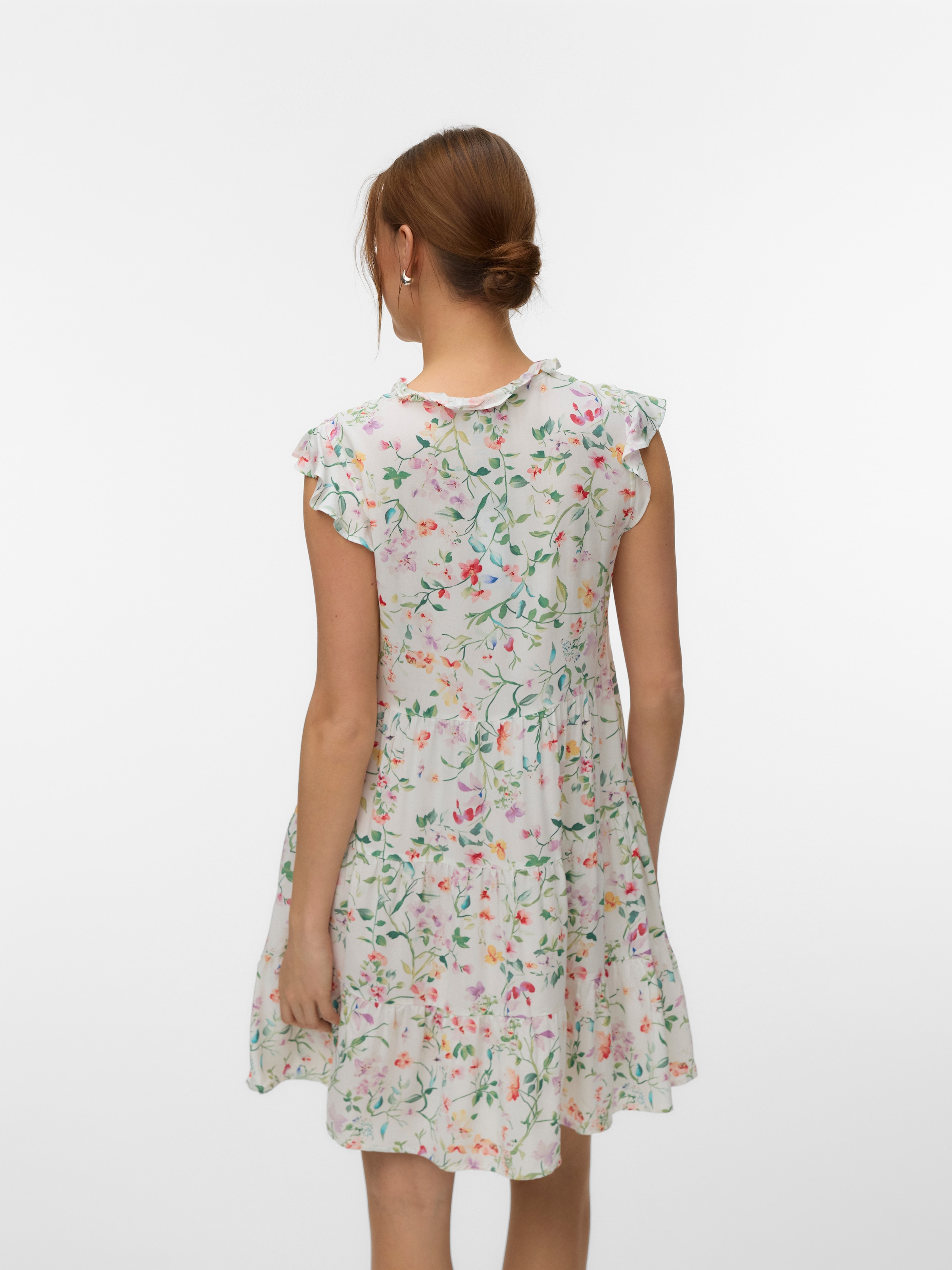 Vero Moda Minikleid »VMALBA SS SHORT TIE DRESS WVN NOOS« Viskose