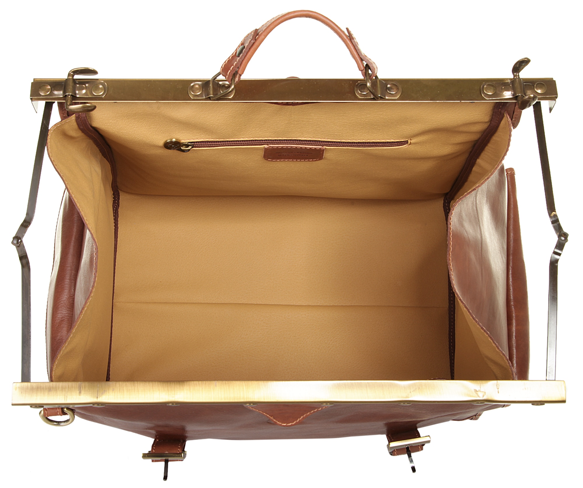Piké Reisetasche, echt Leder, Made in Italy