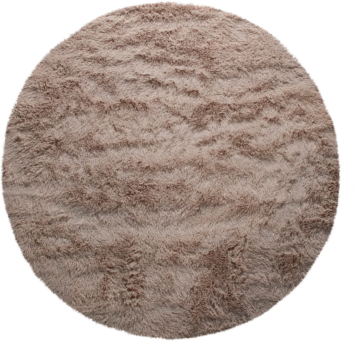 Paco Home Hochflor-Teppich »Silky 591«, rund, 37 mm Höhe, Uni Farben, besonders weich und kuschelig