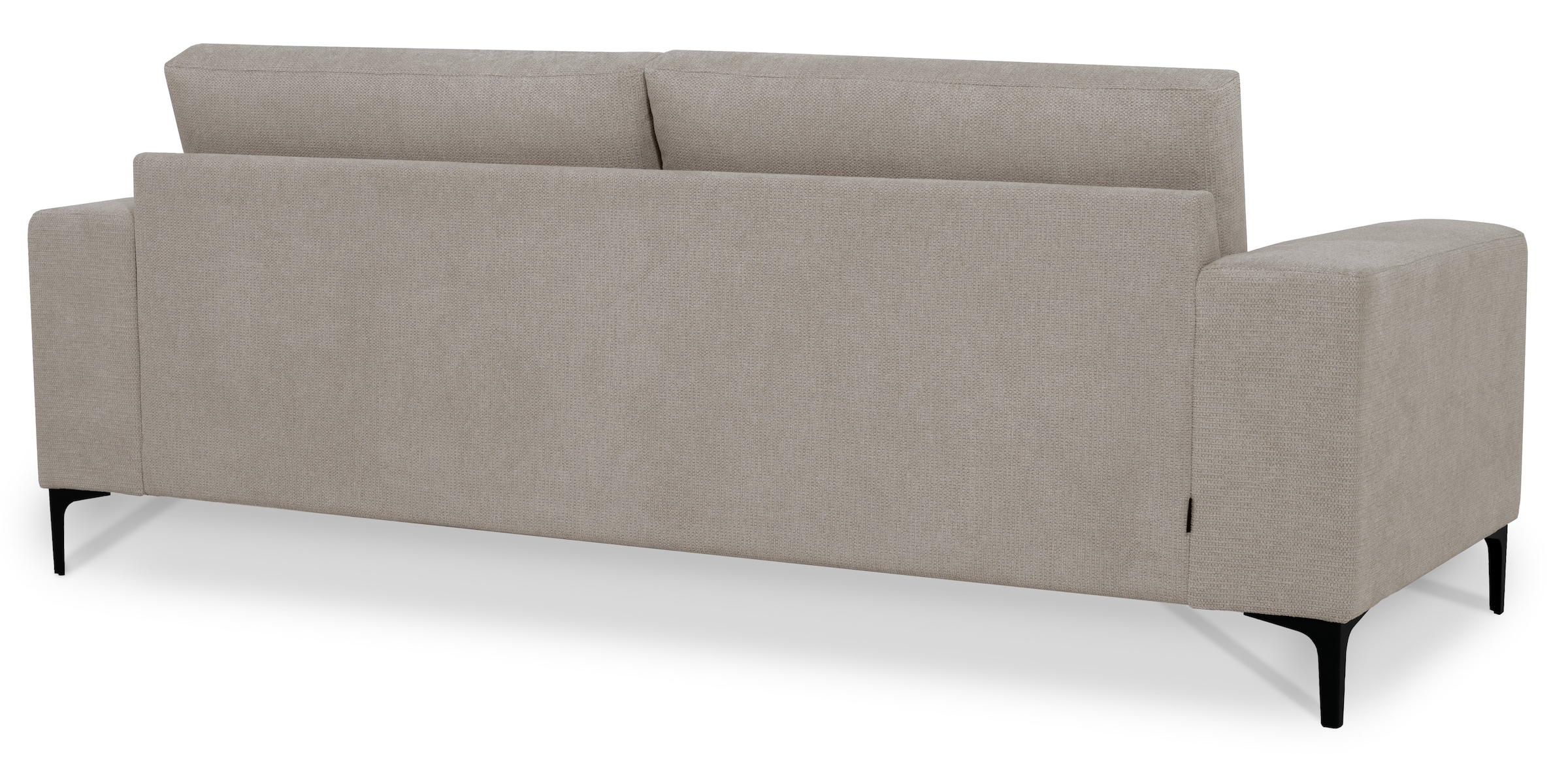 Places of Style 3-Sitzer »Xander«, Breite 224 cm, Soft-Touch Chenille, schwarze Metallfüße