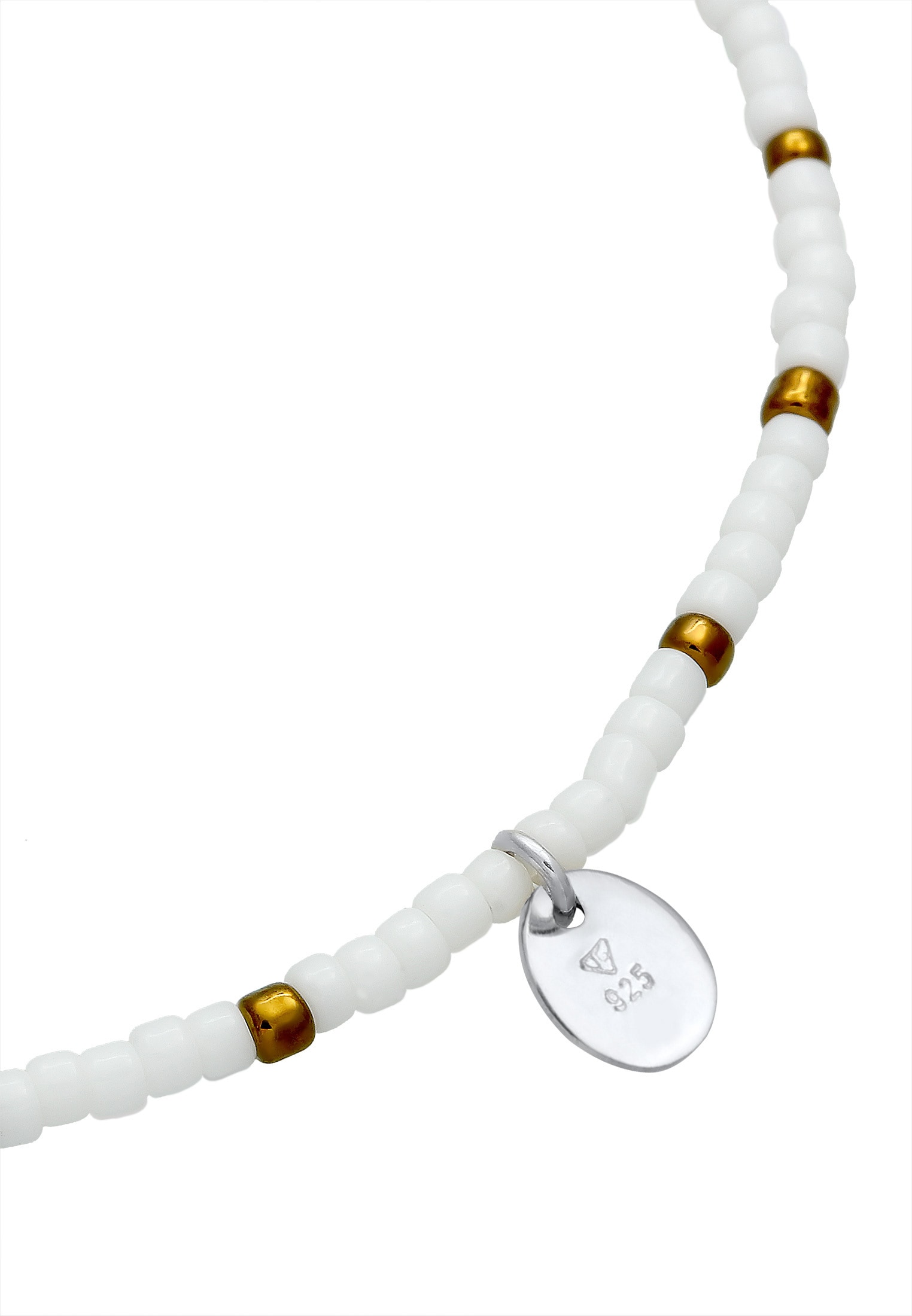 Elli Armkette »Armband Plättchen Anhänger Beads Kugeln 925 Sterling Silber«