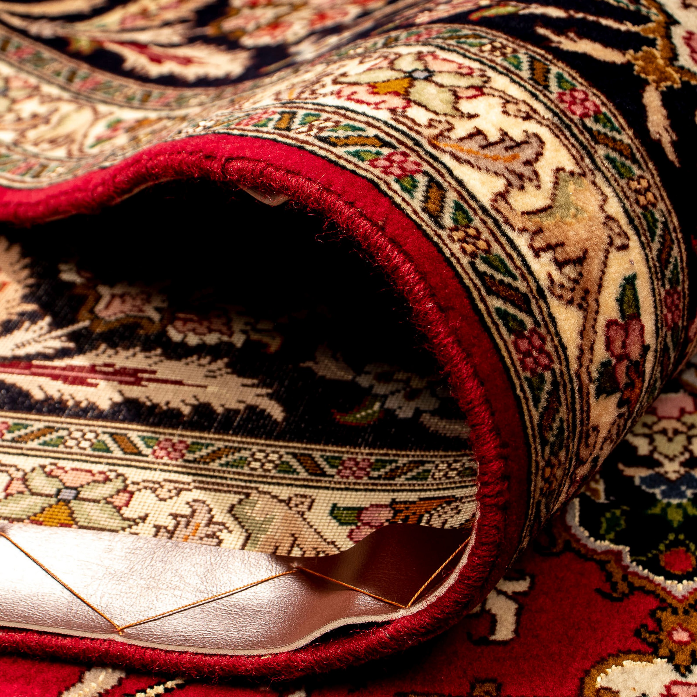 morgenland Orientteppich »Perser Wohnzimmer, bei 253 - Royal Täbriz Zertifikat 356 Handgeknüpft, x - - Einzelstück rechteckig, mit cm rot«, OTTO bestellen 