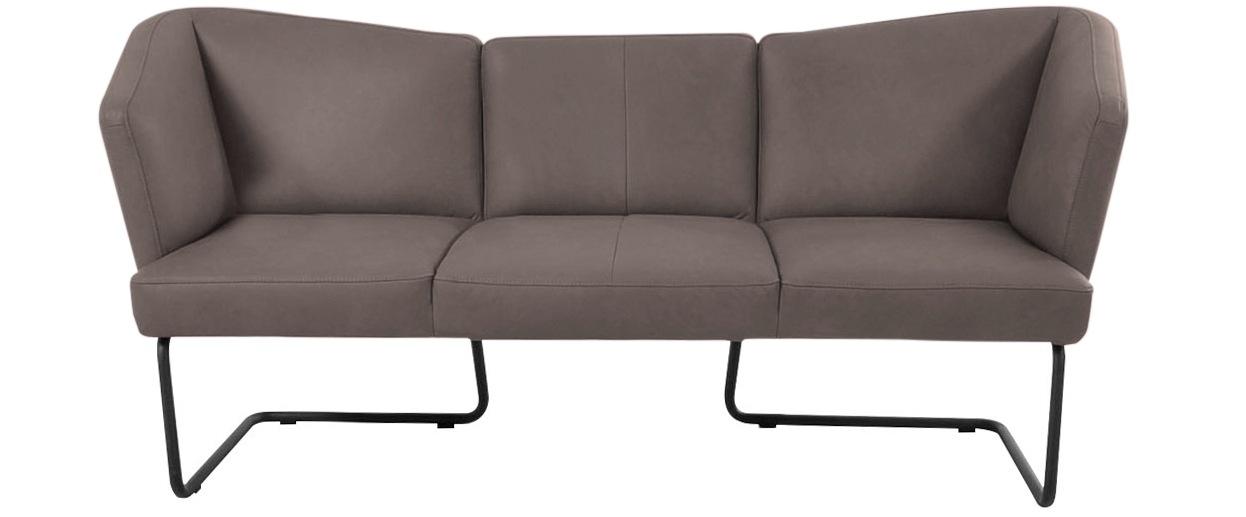 K+W Komfort & Wohnen Polsterbank »Mikkado Tube«, in abgerundeter Form, Rundrohrkufe lang, in 2 Breiten 192 oder 242 cm