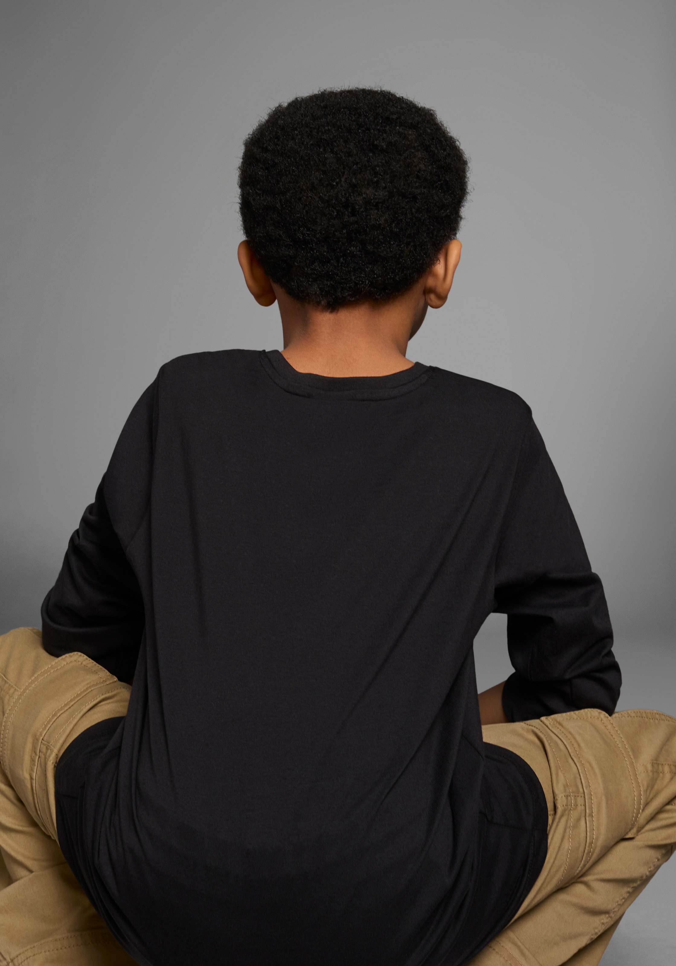 KIDSWORLD Langarmshirt »Bitte nicht stören...«, Langarm, Basic-Passform, bedruckt, Rundhalsausschnitt