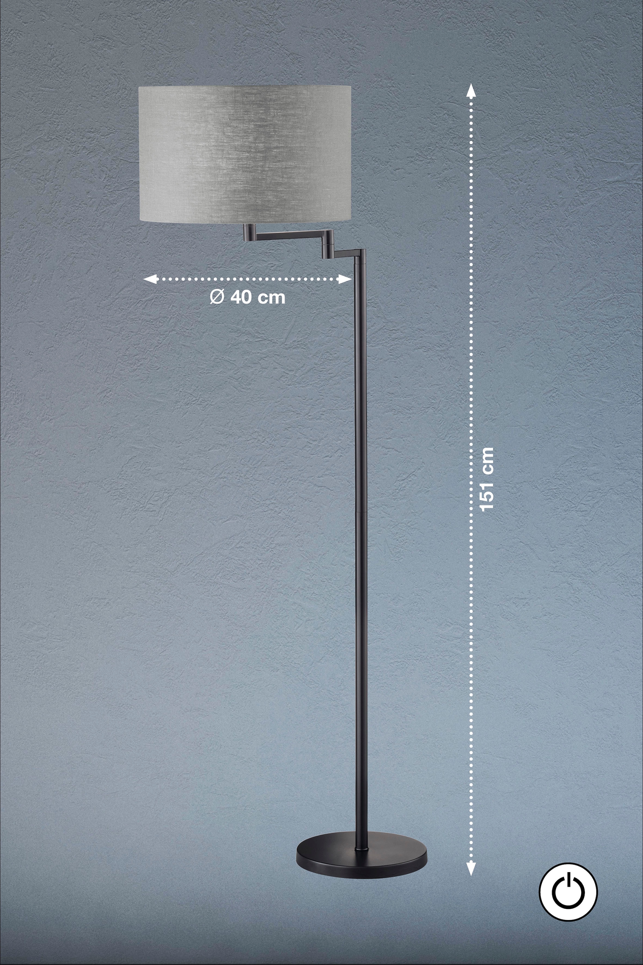 FISCHER & HONSEL Stehlampe »Rota«, 3 flammig, Leuchtmittel E27 | ohne Leuchtmittel