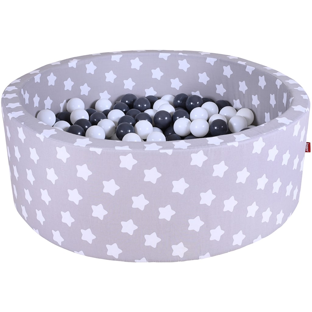 Knorrtoys® Bällebad »Soft, Grey White Stars«