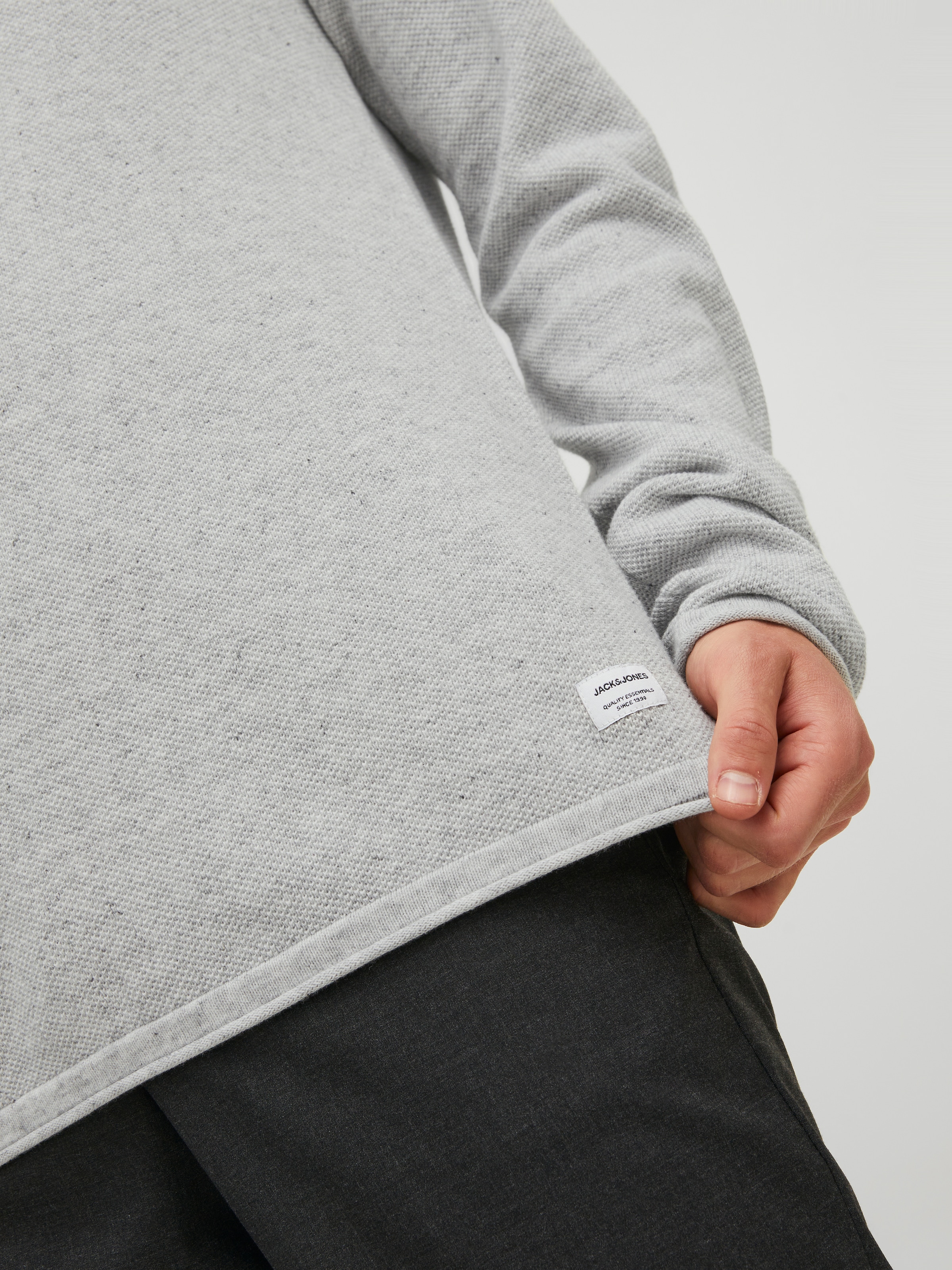 Jack & Jones Rundhalspullover »JJEHILL Pullover mit angenehmem Tragegefühl« Modisch, schmal, Baumwolle, Rundhals