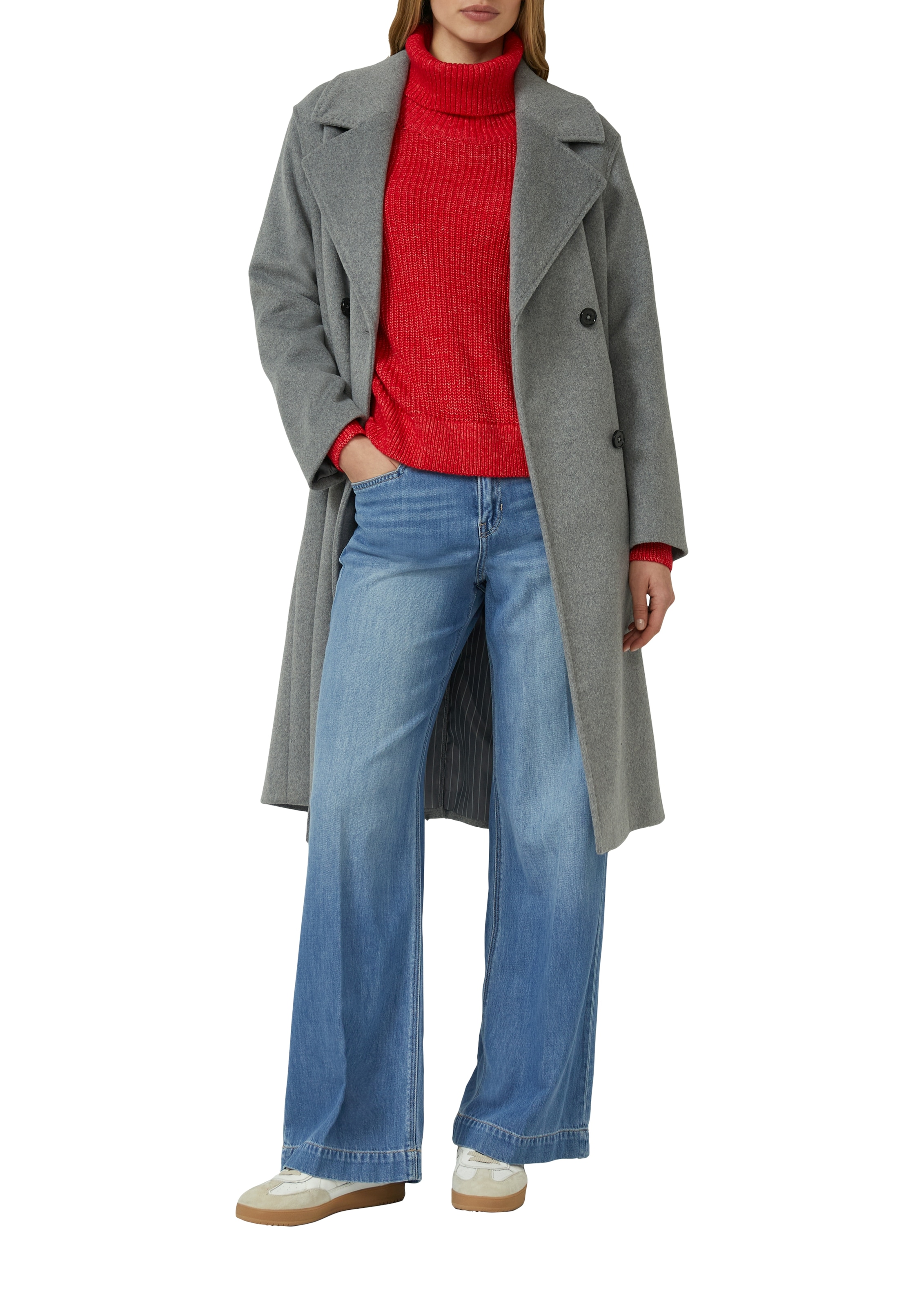 s.Oliver Strickpullover Oversize, mit weiten Ärmeln und Rollkragen