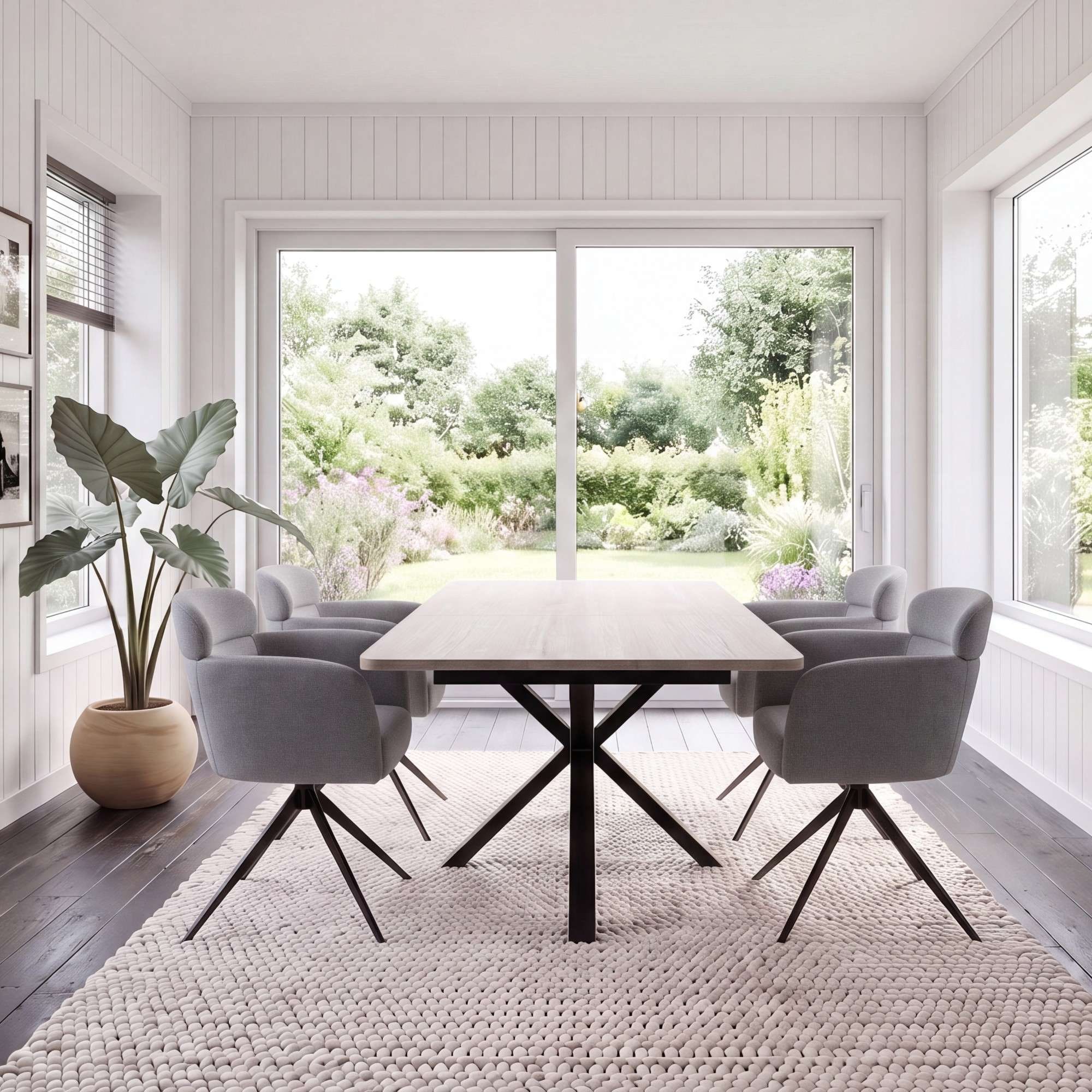 OTTO home Esstisch »Secchia« ausziehbar 160-200 cm, Synchronauszug, inkl Einlegeplatte, Breite 90cm
