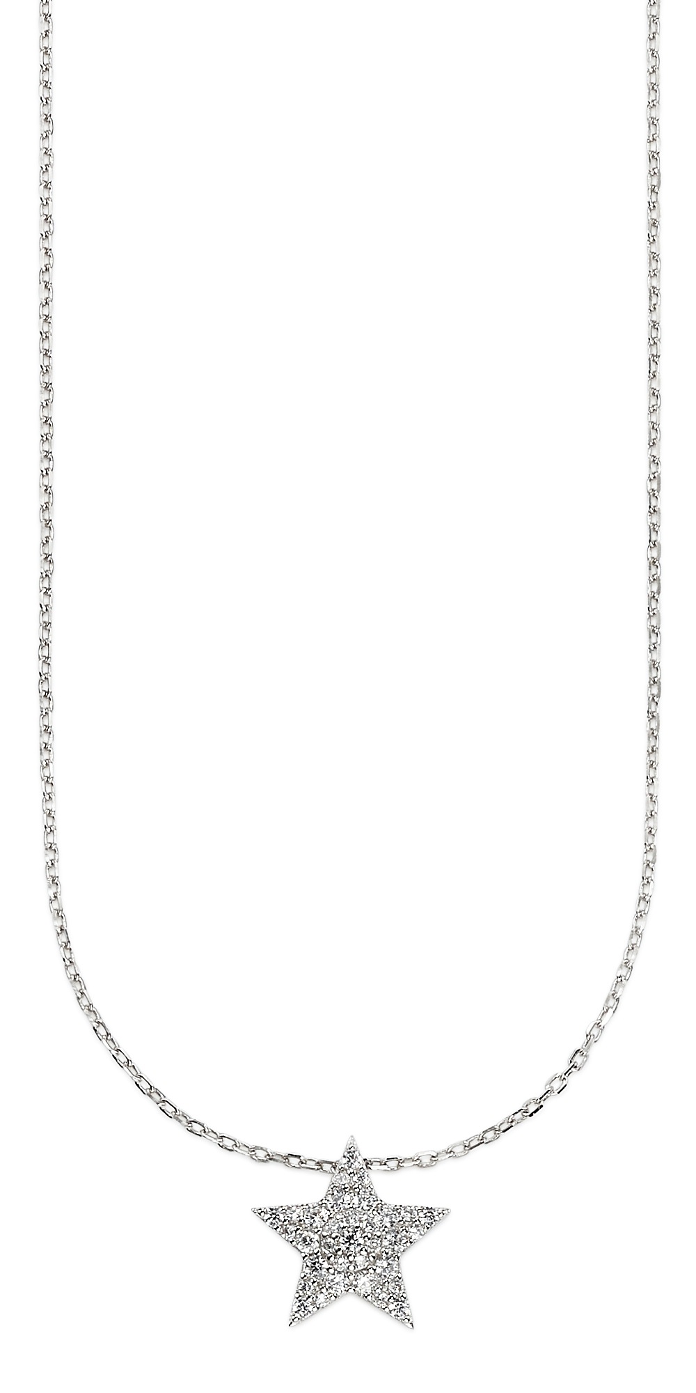 Firetti Kette mit Anhänger »Silberkette mit Anhänger Stern« mit Zirkonia (synth.)