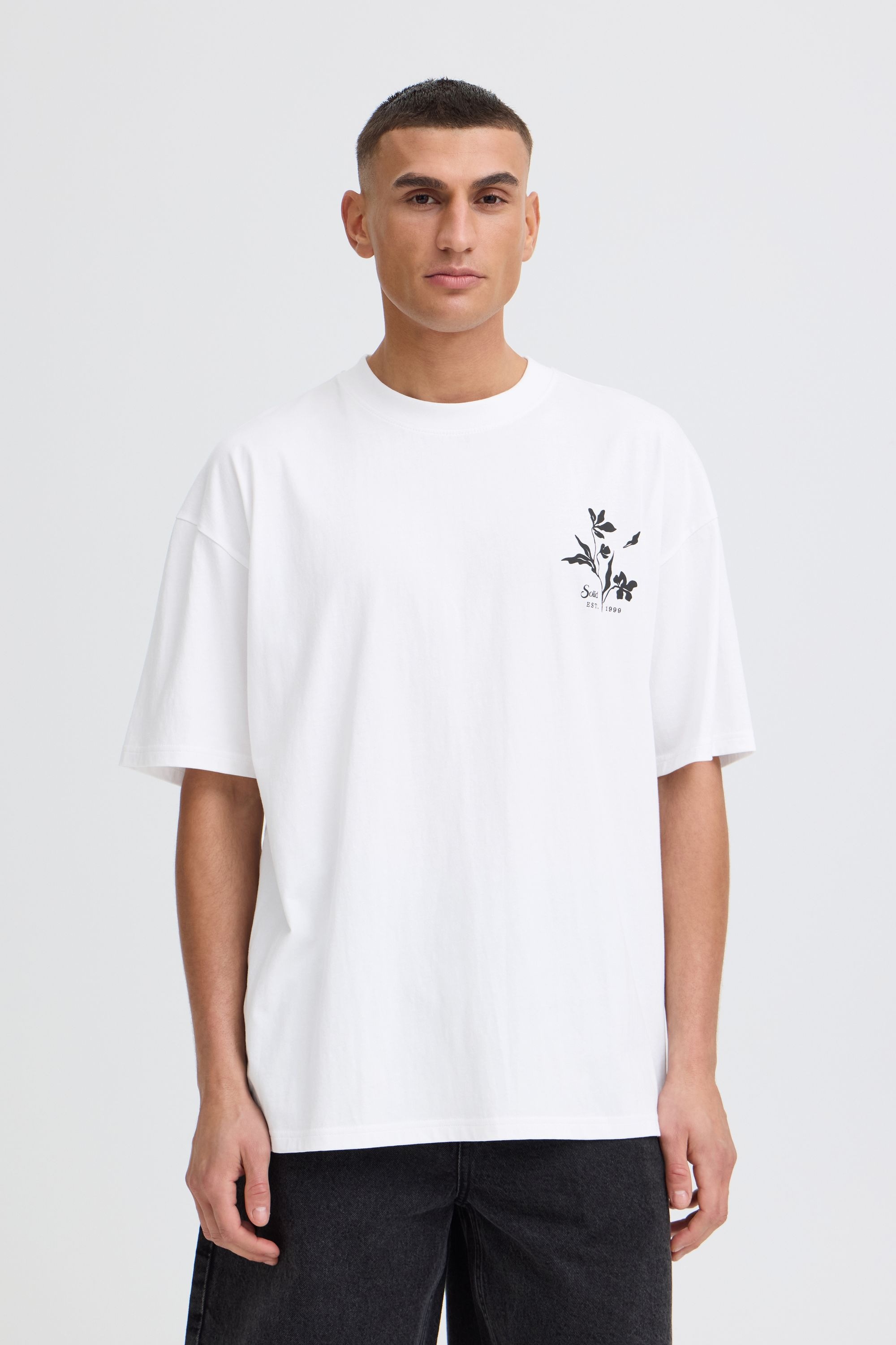 !Solid Rundhalsshirt »Rundhalsshirt SDAmon Oversized«