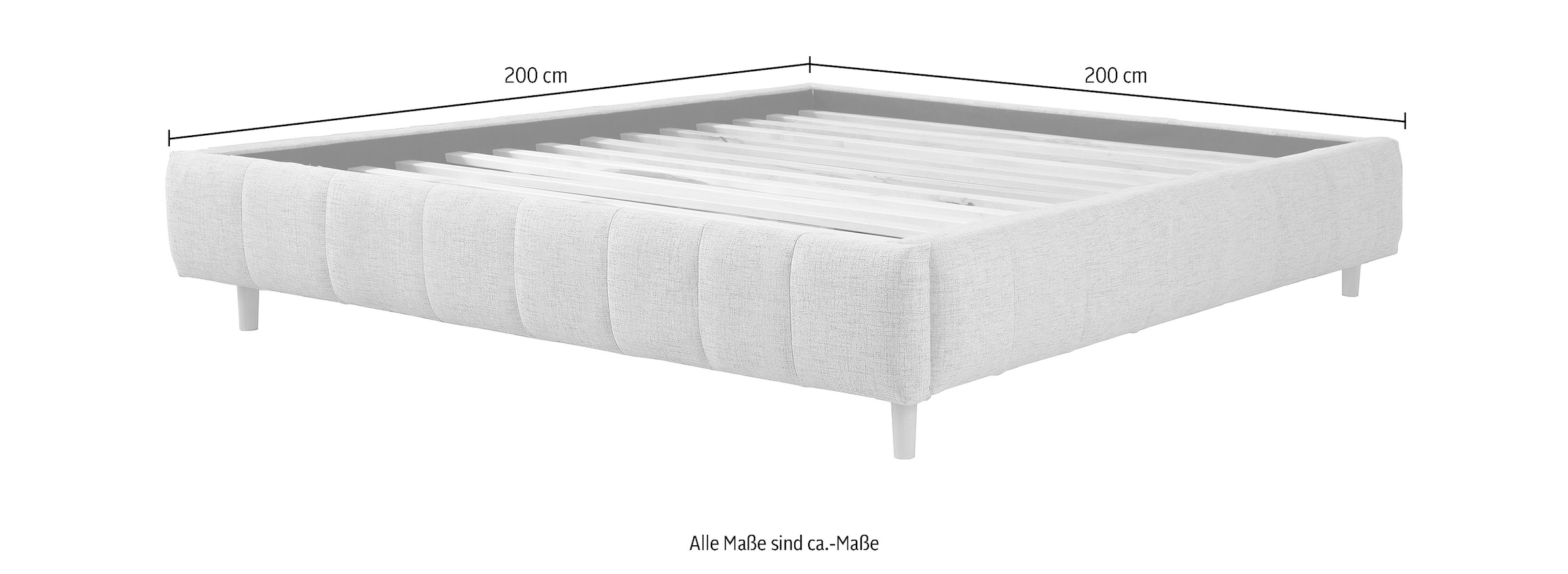 andas Polsterbett »Tarje«, in 5 Breiten, auch in Überlänge 220 cm, incl. Roll-Lattenrost
