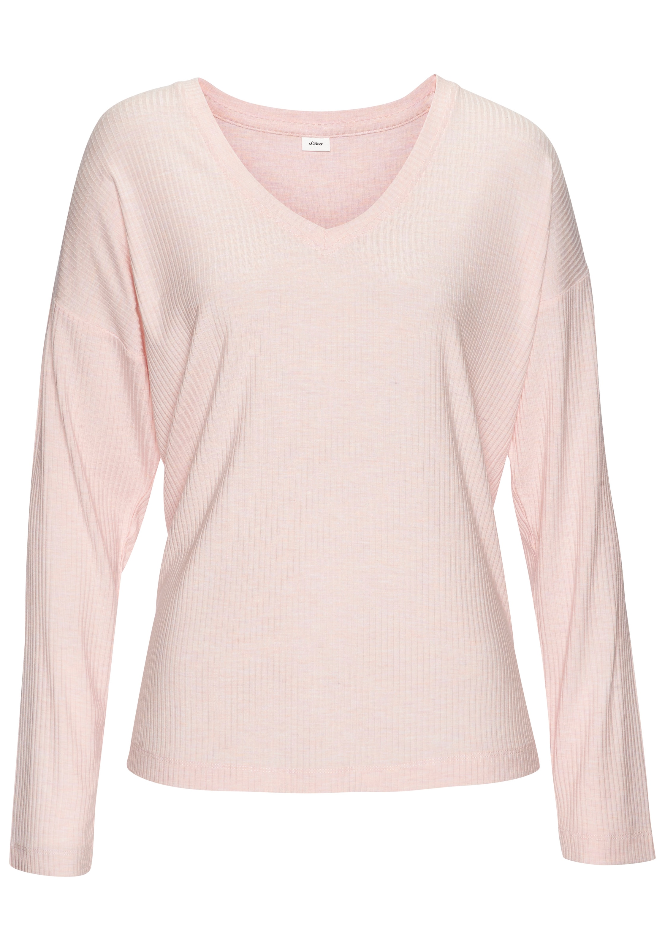 s.Oliver Longsleeve, Aus weicher Rippqualität