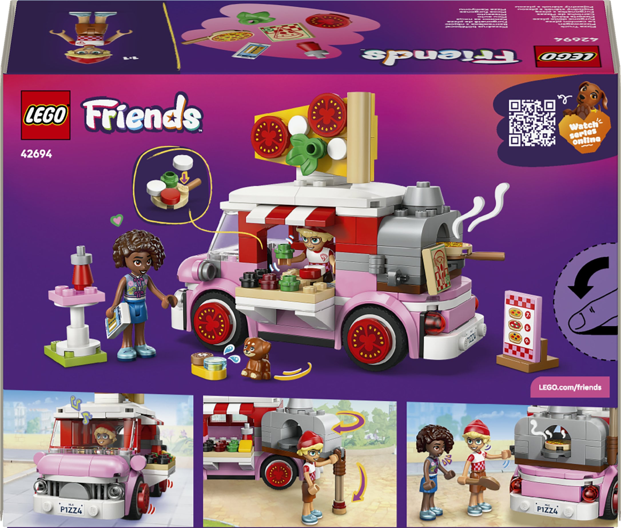 LEGO® Konstruktionsspielsteine »Pizzawagen (42694), LEGO Friends« Made in Europe