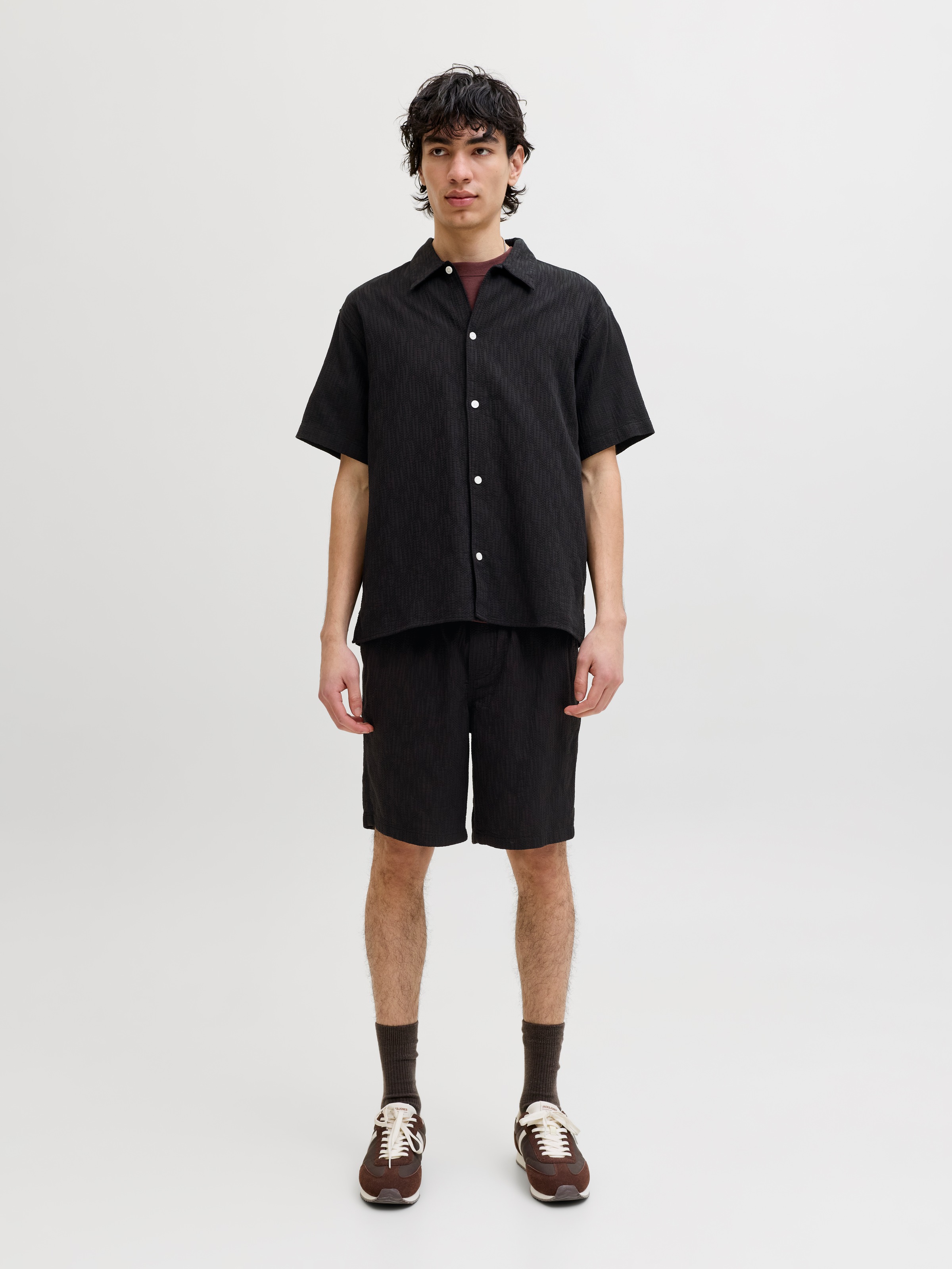 Jack & Jones Shorts »JPSTJAIDEN WAVY JOGGER SHORTS REG SN«  Baumwolle, locker geschnitten