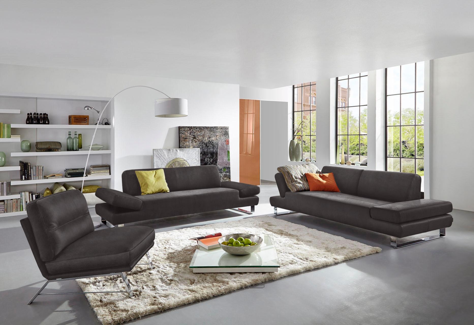 W.SCHILLIG 3-Sitzer »taboo Designsofa mit hohem Sitzkomfort«, mit Übertiefe, inklusive Armlehnenverstellung
