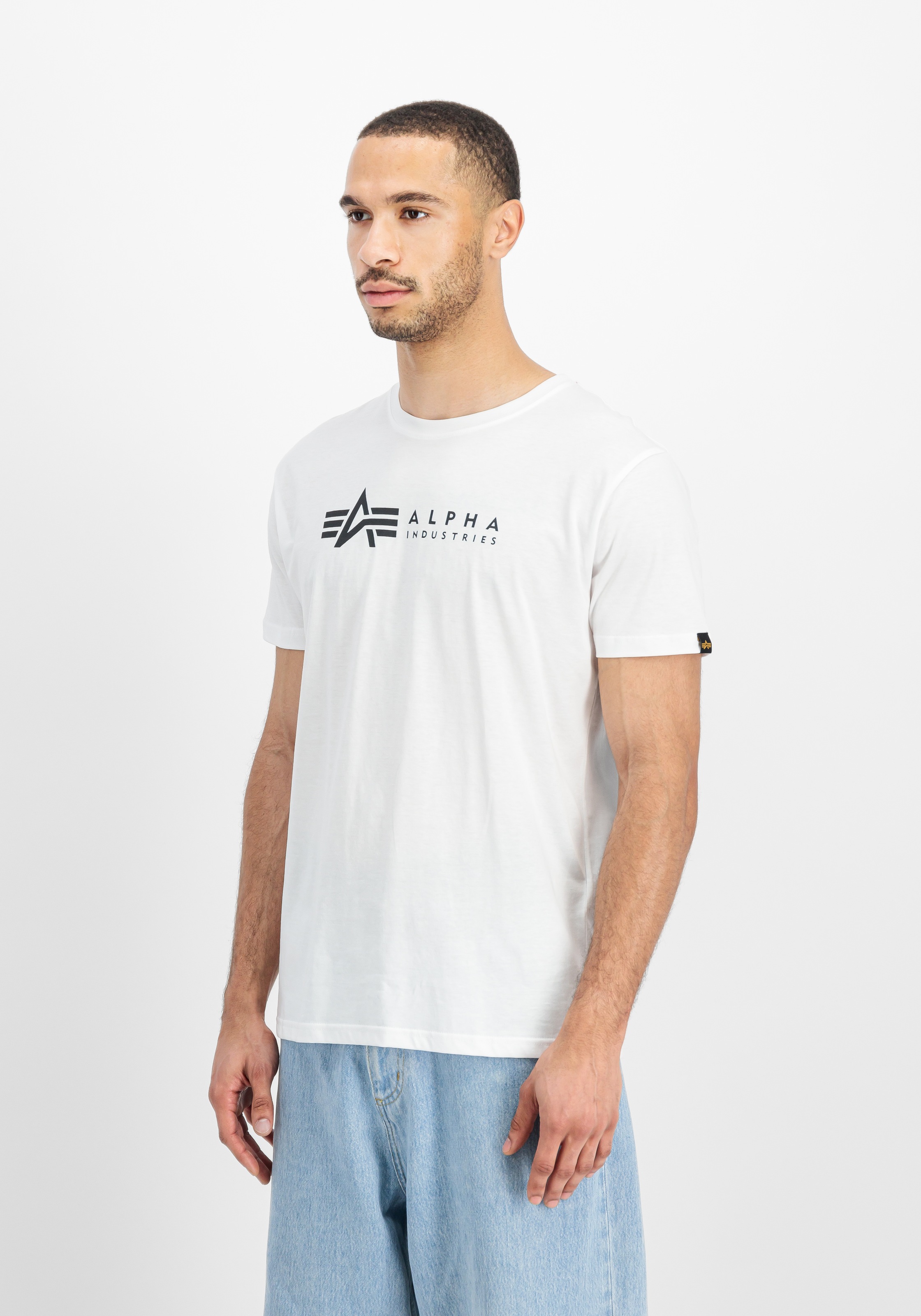 Alpha Industries Rundhalsshirt »Label T 2 Pack«, (Packung, 2 tlg., 2er-Pack)