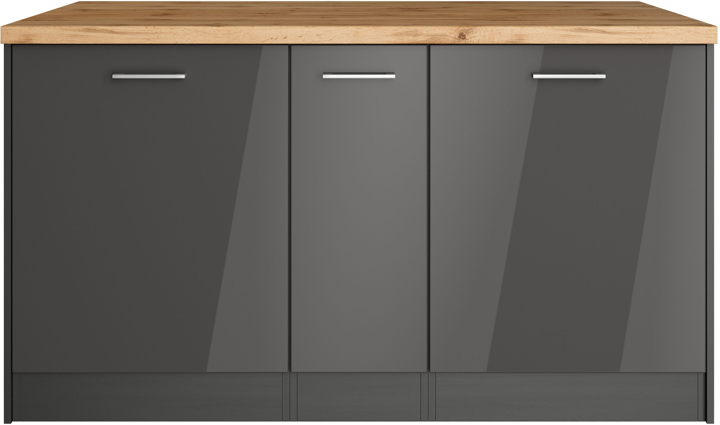 KOCHSTATION Kücheninsel »KS-Milan«, Stellmaß 153/100 cm, viel Stauraum, Lebensmittelpunkt: Küche