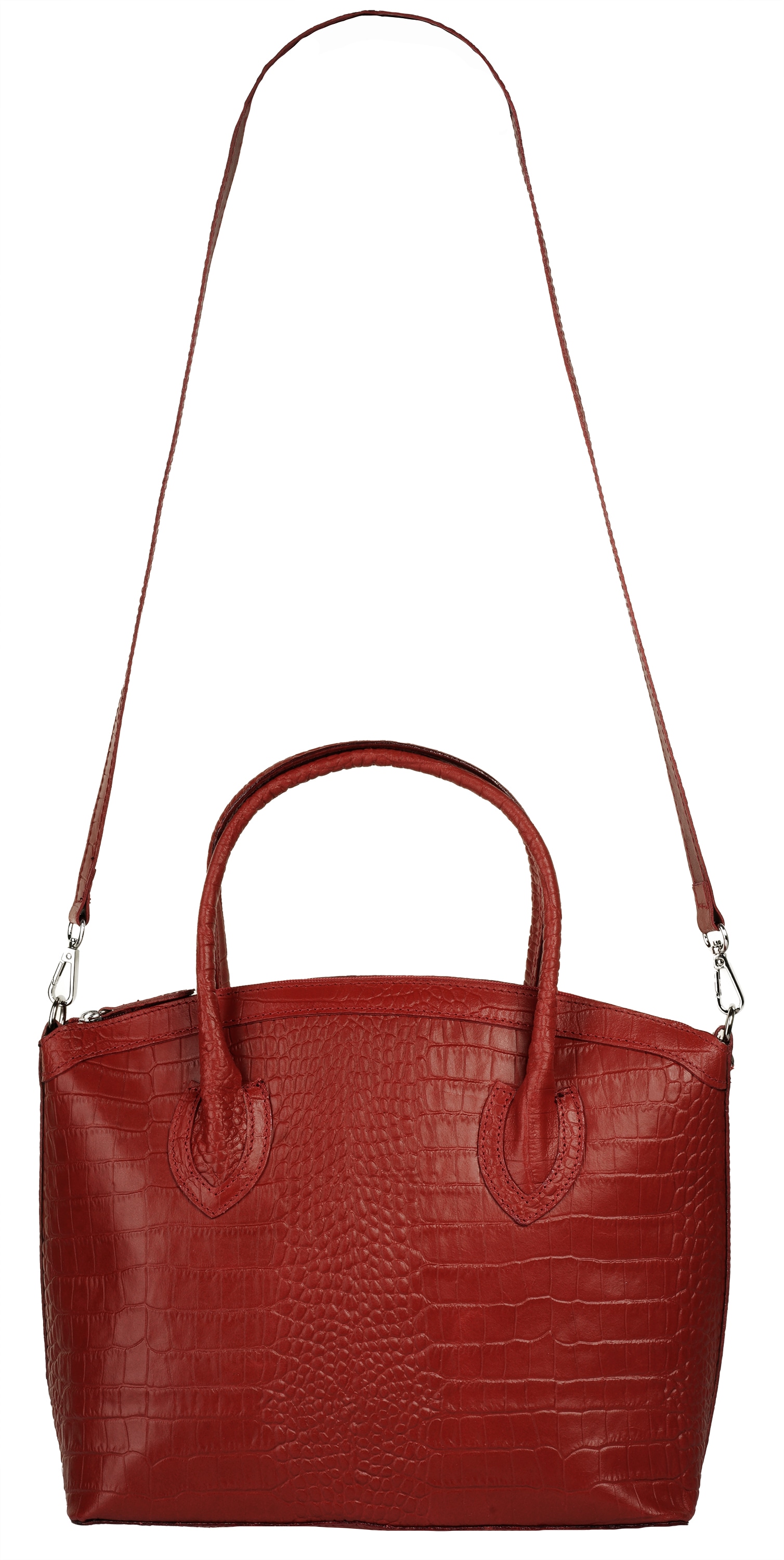 Cluty Henkeltasche, echt Leder, Made in Italy