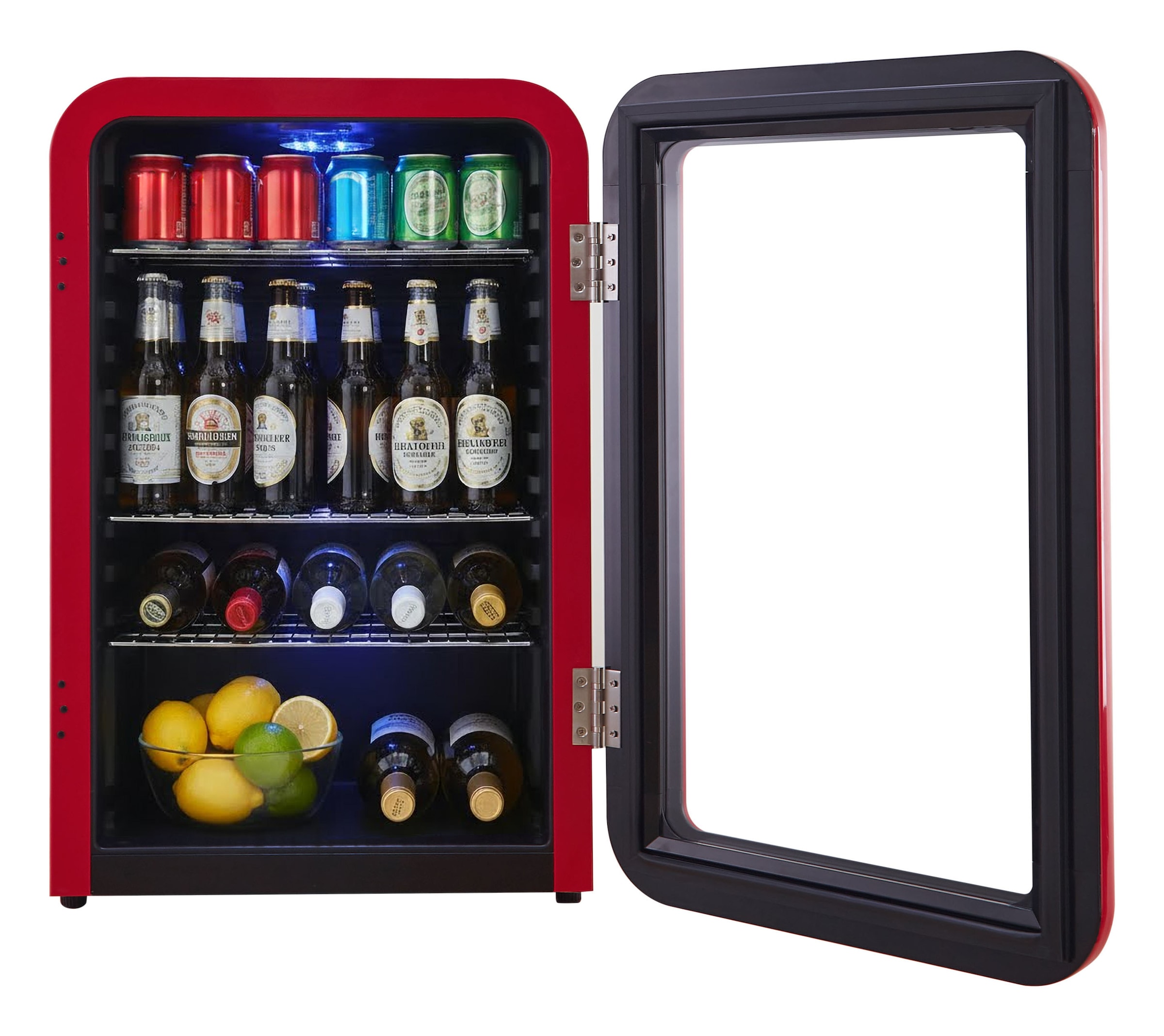 Hanseatic Getränkekühlschrank »HBC115ERRH red« 83,5 cm hoch 55 cm breit