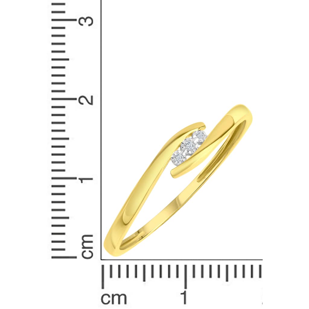 Firetti Goldring »Schmuck Geschenk Gold 375 Damenring Goldring«