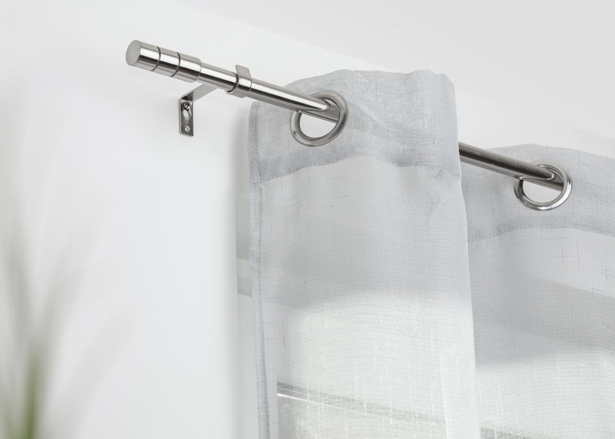 LICHTBLICK ORIGINAL Gardinenstange »Gardinenstange Zylinder, 20 mm, ausziehbar, 1 läufig 130 - 240 cm« Ø 20 mm 1 läufig-läufig ausziehbar Einläufige Vorhangstange mit Ringen für Gardinen und Stores.