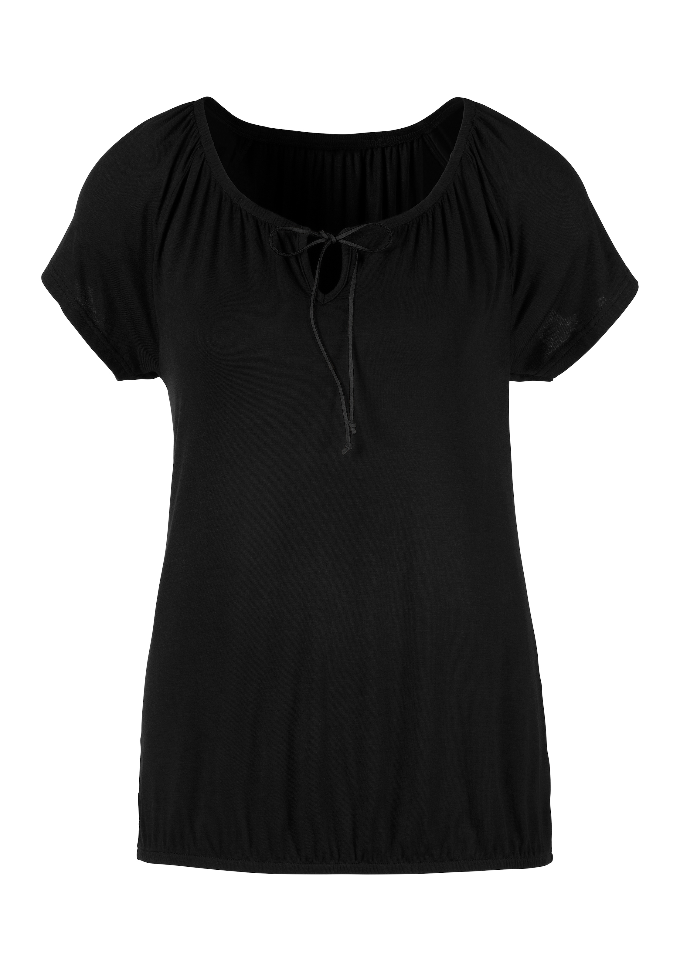 LASCANA T-Shirt, (2er-Pack), mit Bändern in Lederoptik im OTTO Online Shop
