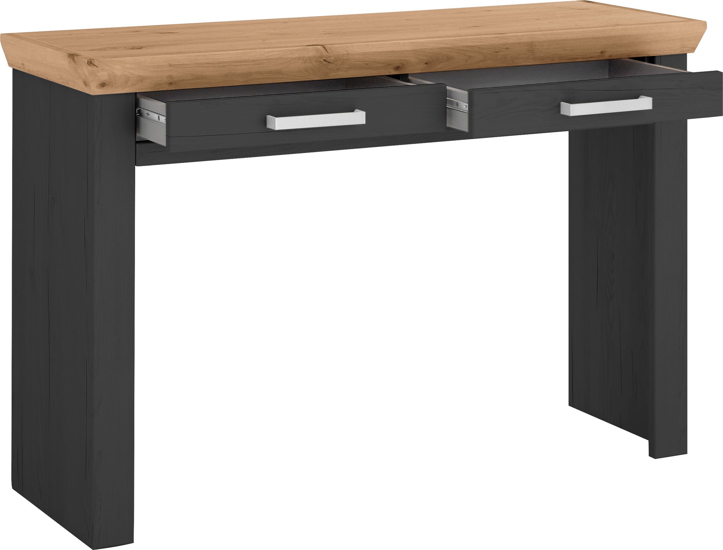 set one by Musterring Schminktisch 1 Stk. tlg. mit zwei Schubkästen, Landhausstil, Metallgriff, B 123 x H 80 x T 40cm