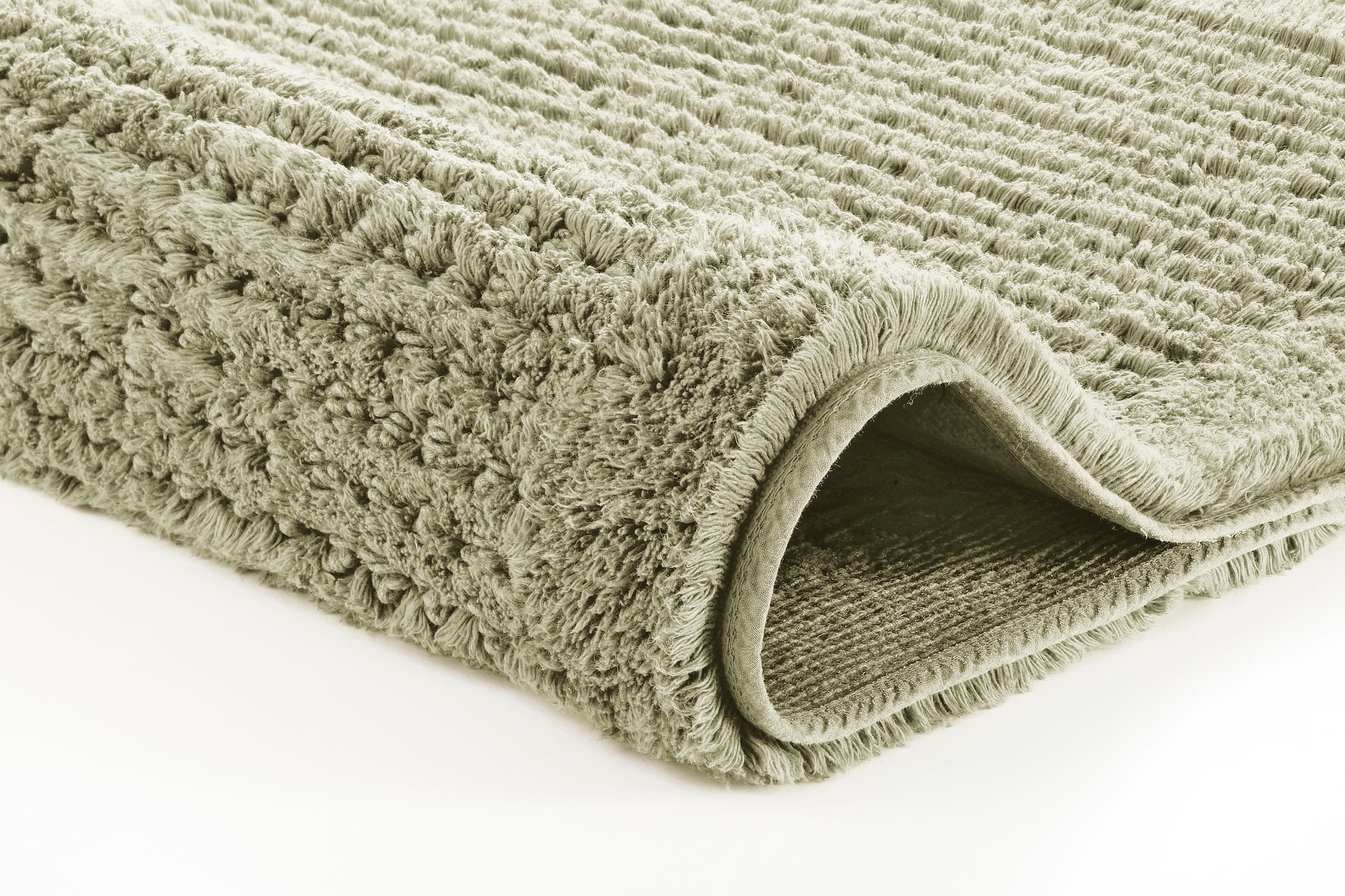 Kleine Wolke Badematte »Net«, rutschhemmend beschichtet, fußbodenheizungsgeeignet, Badteppich, Uni Farben, rutschhhemmend