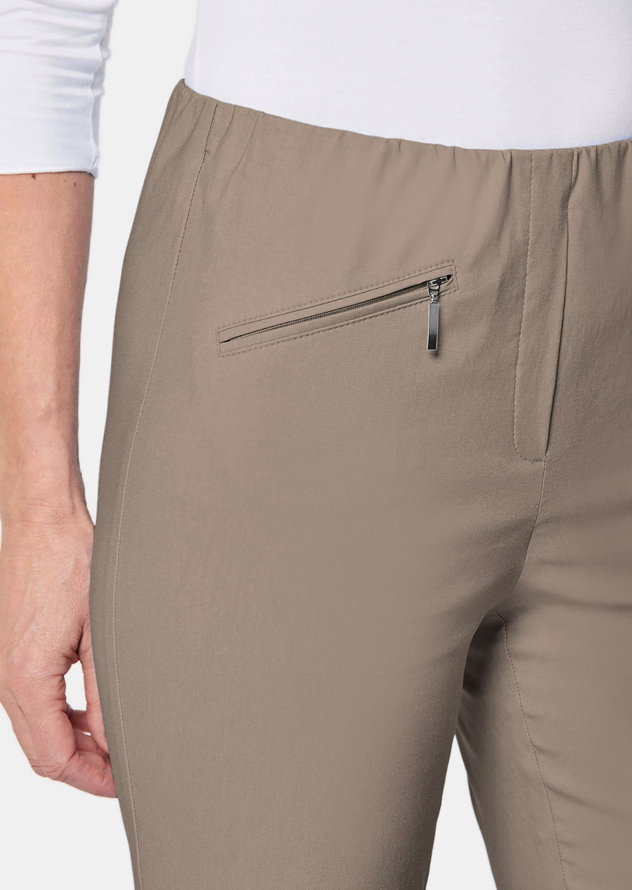 GOLDNER 2-in-1-Hose »Schlupfhose LOUISA mit Steppnähten«