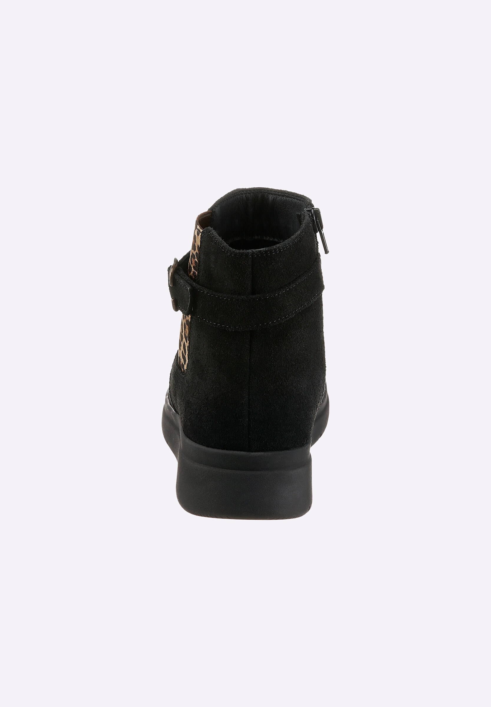 airsoft modern+ Stiefelette »Stiefelette Stiefelette mit Einsatz im Leo-Dessin«