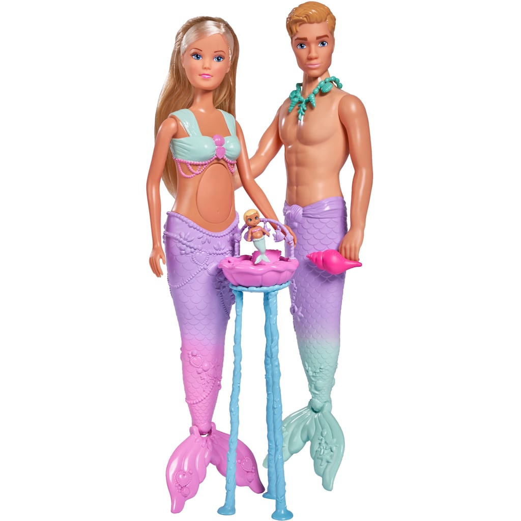 SIMBA Anziehpuppe »Steffi Love, Mermaid Family«, mit Kevin