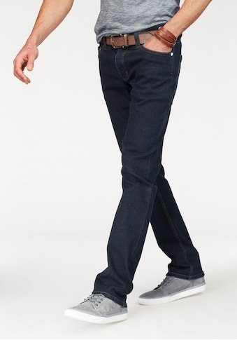 Straight-Jeans, mit Knopfleiste