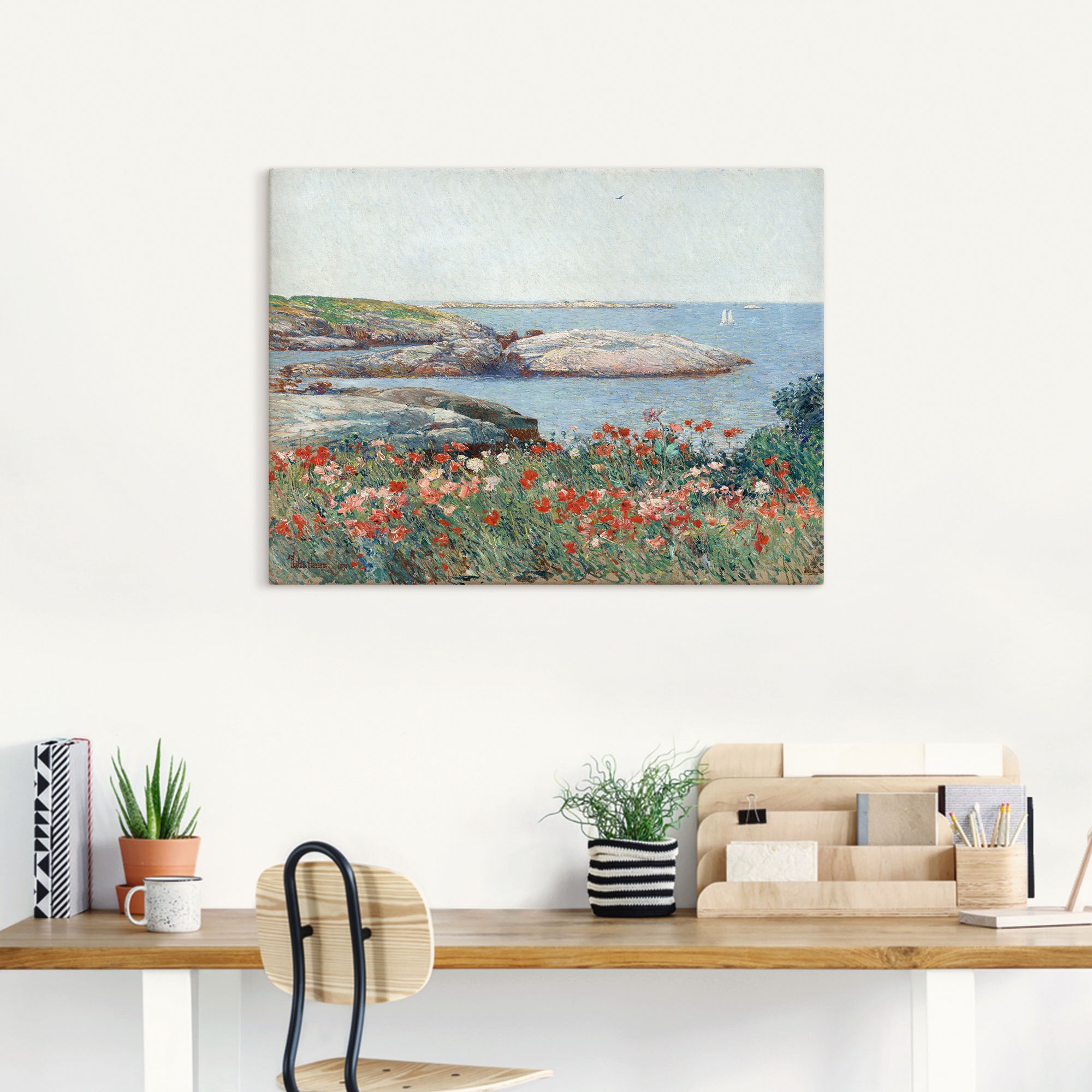 Artland Leinwandbild »Poppy, Isles of Shoals. 1891«, Meer Bilder, (1 St.), auf Keilrahmen gespannt