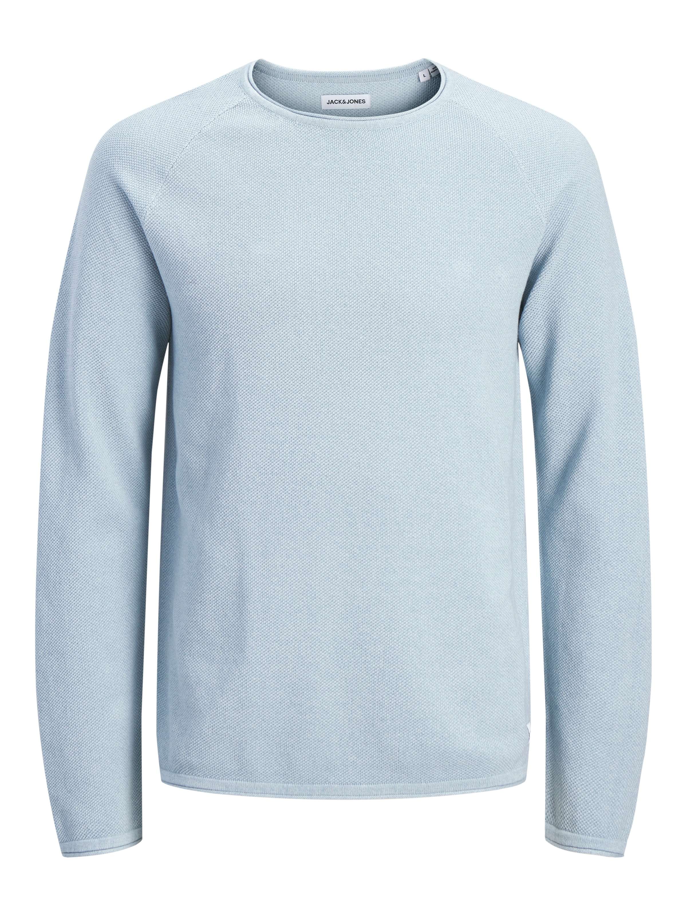 Jack & Jones Rundhalspullover »JJEHILL KNIT CREW NECK NOOS« Baumwolle, regular fit