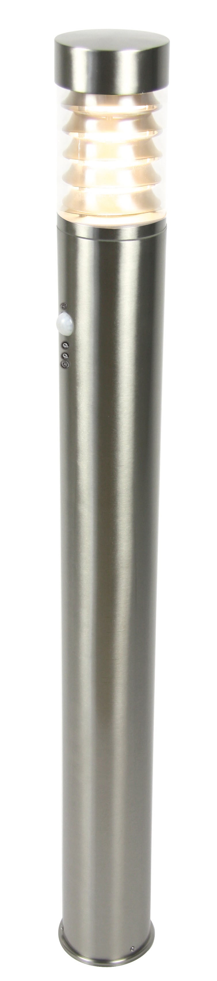 Heitronic Sockelleuchte »Saturn« E27 1 Stk. Sockel-Poller-Außenlampe,360°-Lichtaustritt in silberfarben, Größe Ø 10 cm Höhe: 100 cm