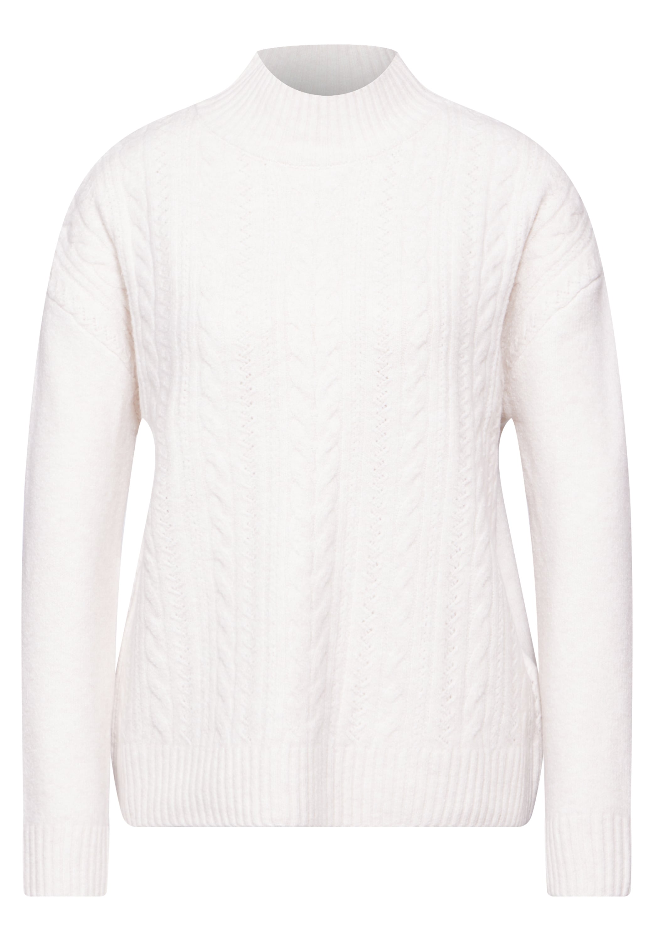 STREET ONE Strickpullover, mit Zopfmuster