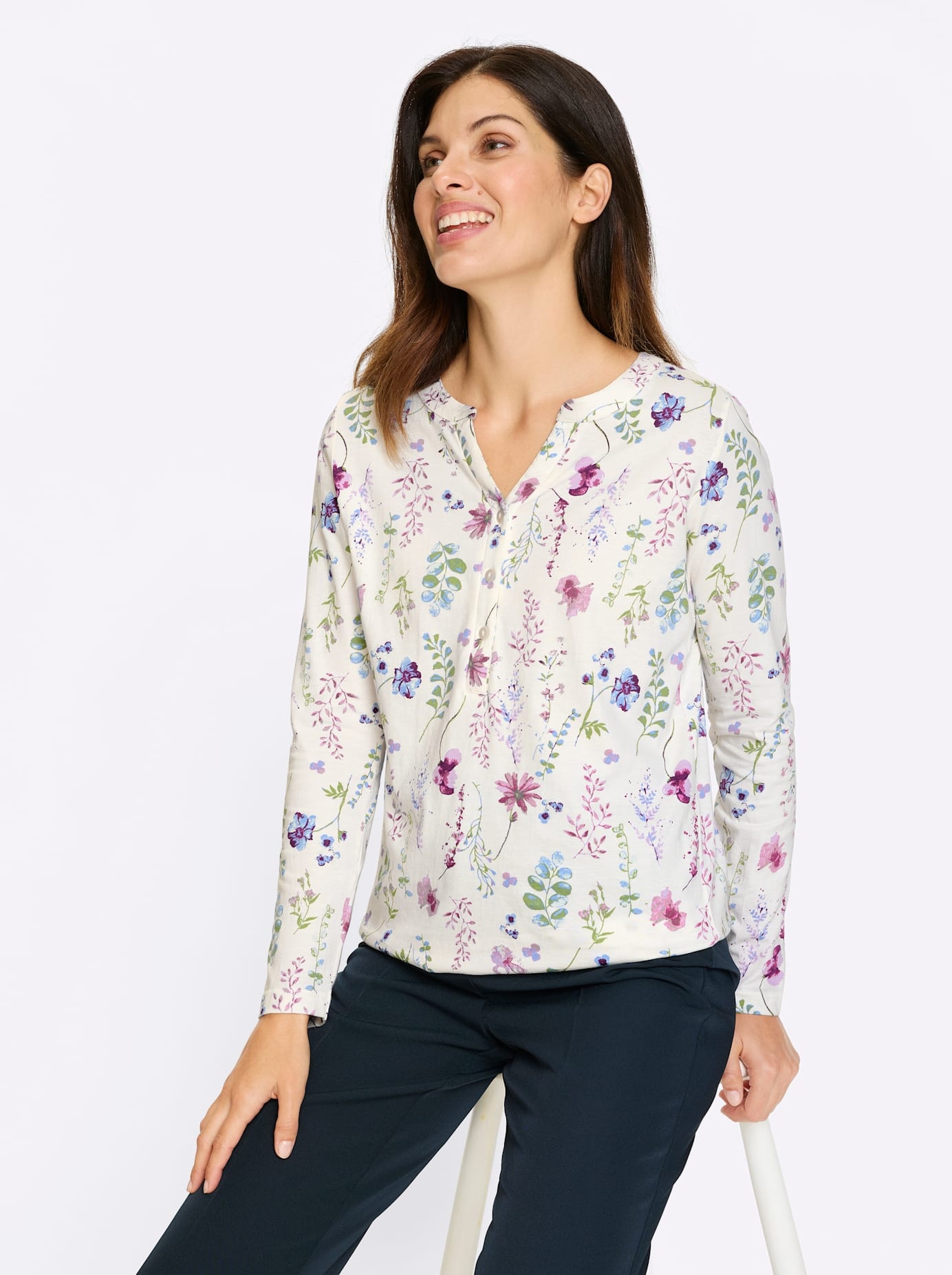 Classic Basics Langarmshirt »3/4-Arm-Shirt« 1 tlg.